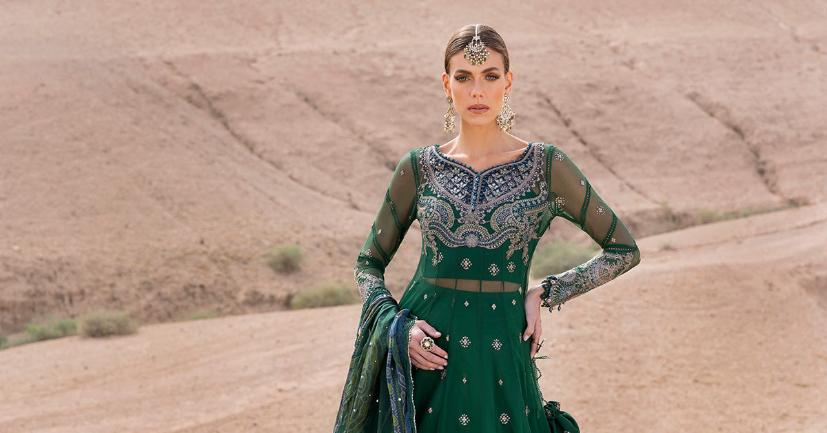 Maria.b 3 piece unstitched embroidered net suit | d-2507-a