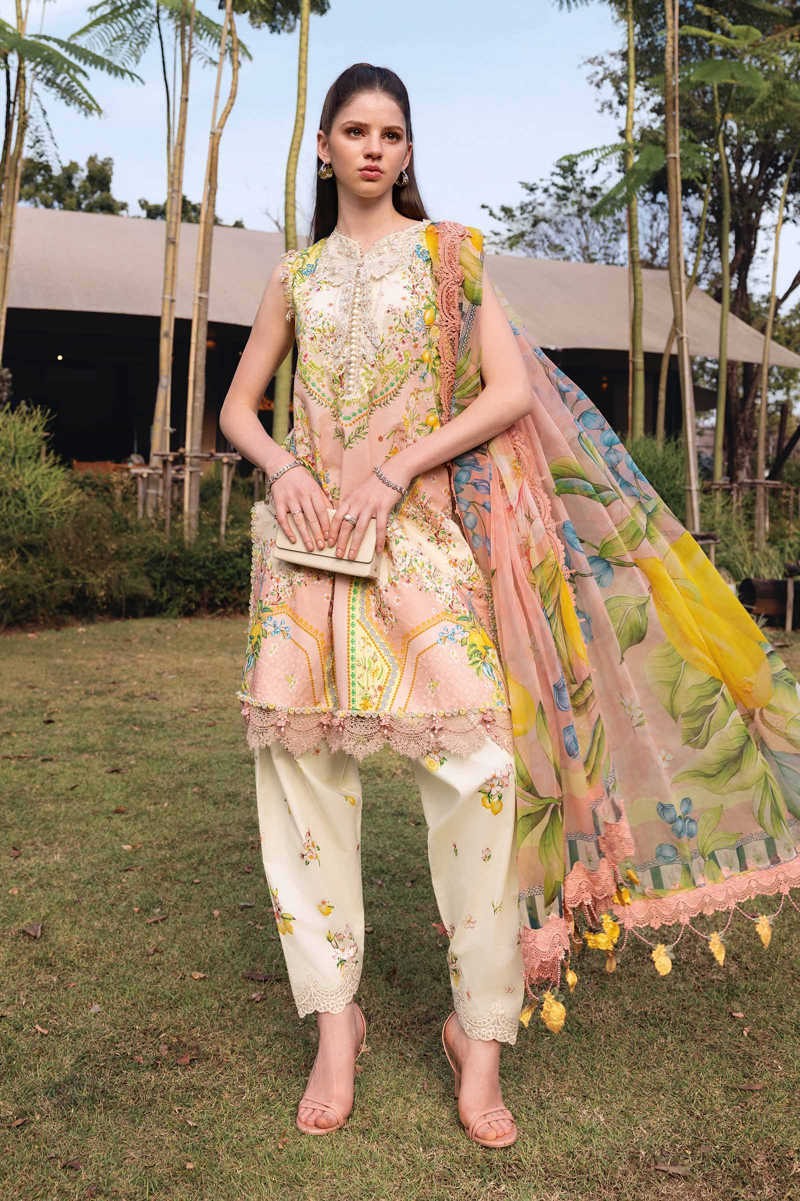 M Prints Lawn Suit 8A