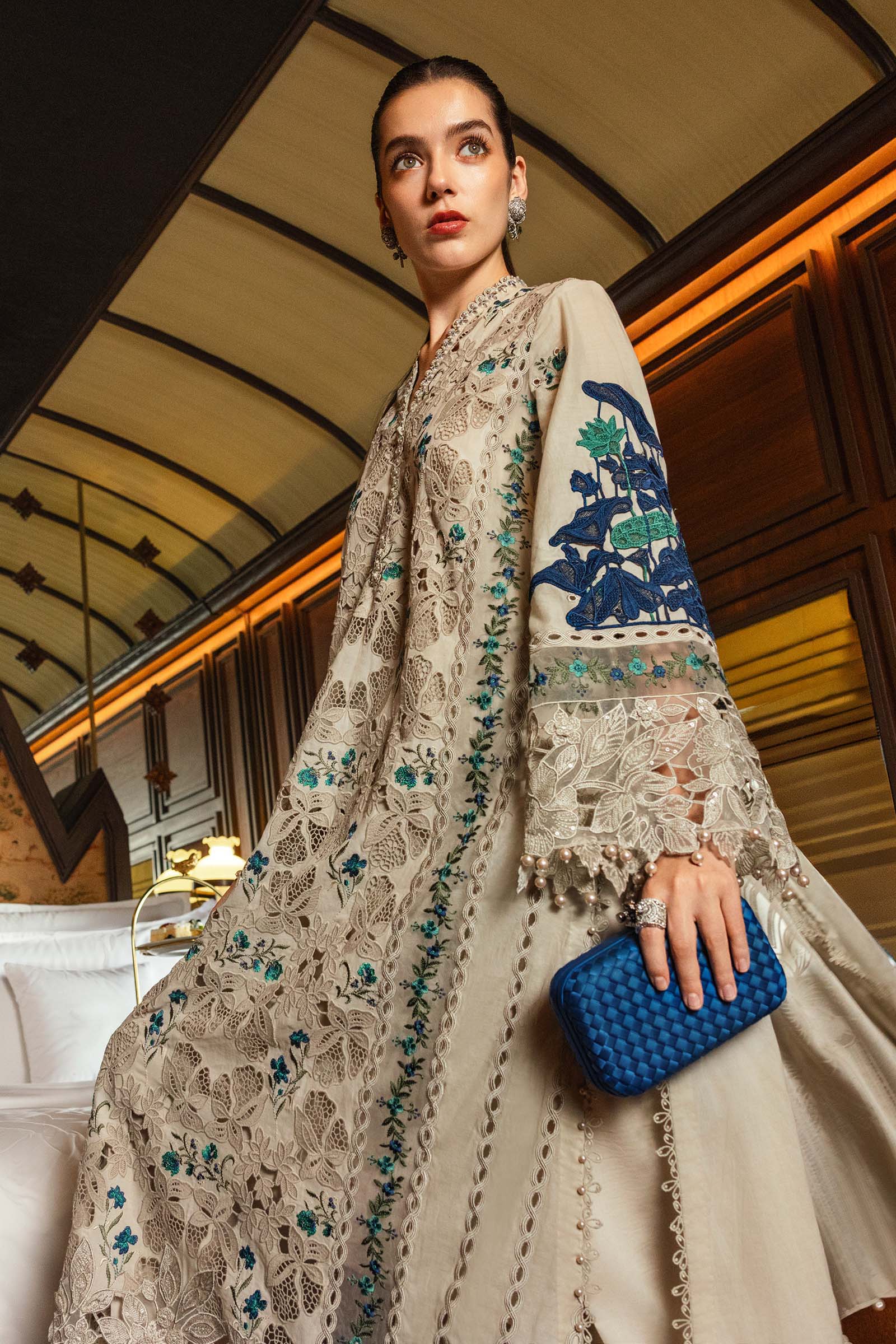 Maria B 3 Pcs Unstitched Embroidered Lawn Suit D8