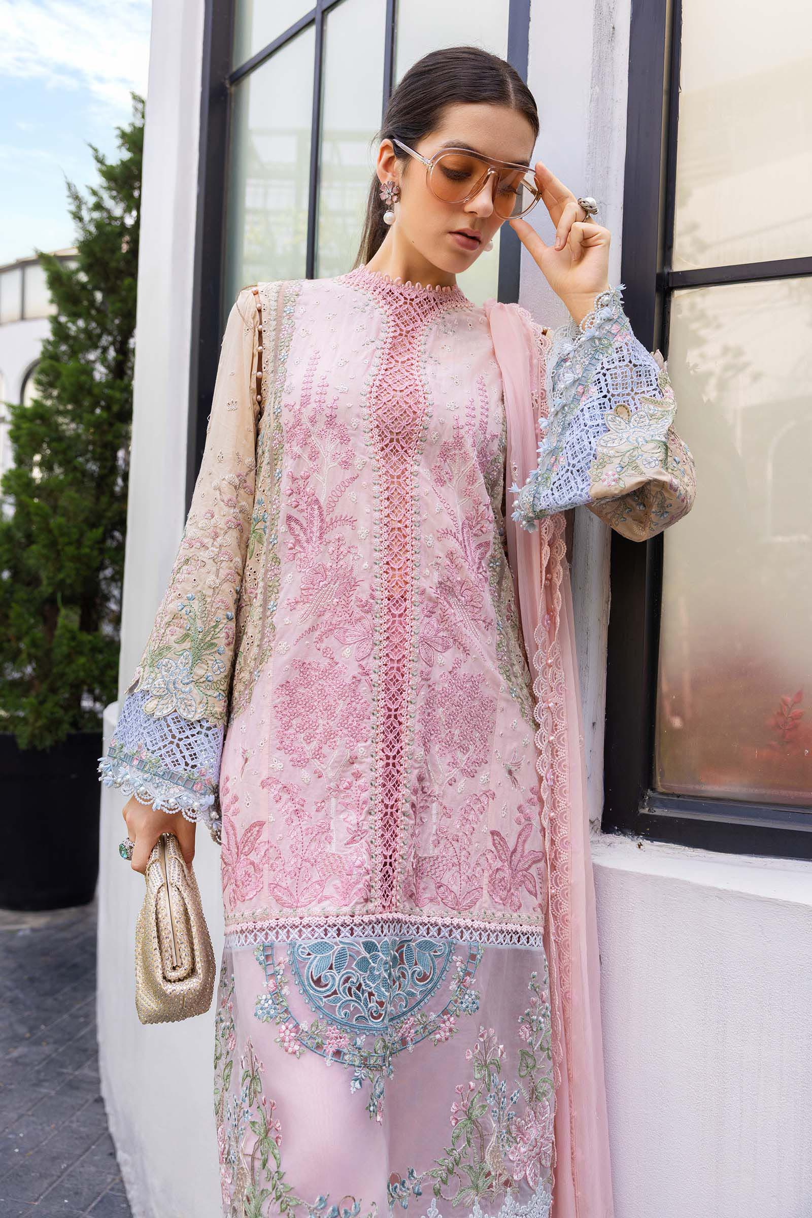 Maria B 3 Pcs Unstitched Embroidered Lawn Suit D09