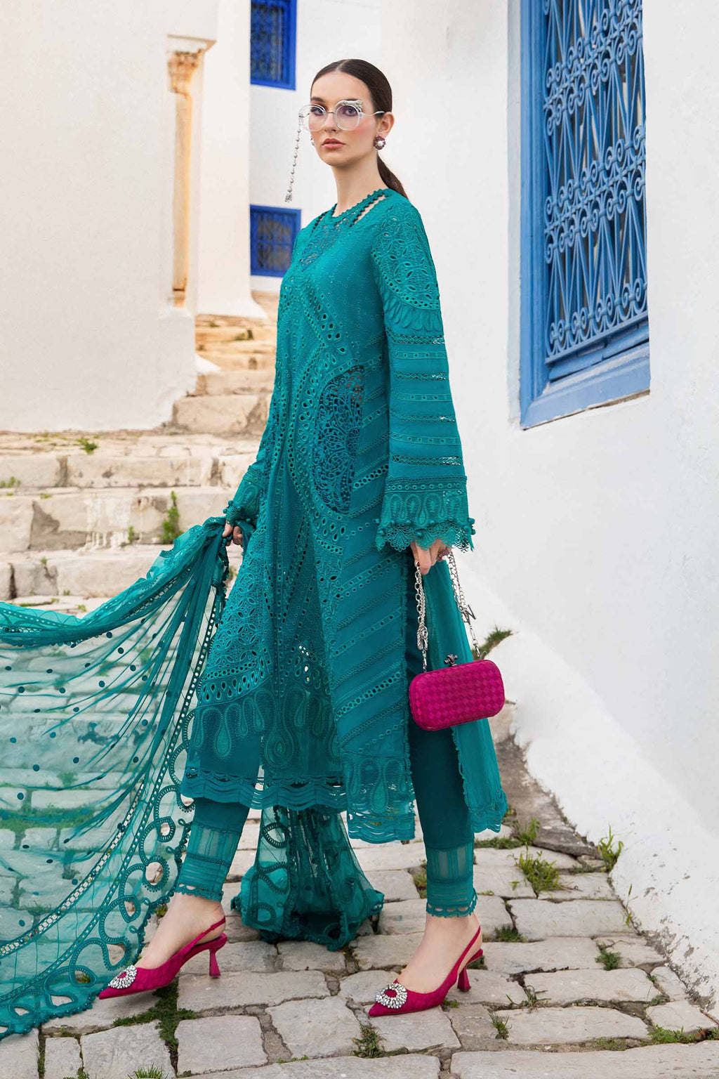Maria.b unstitched lawn | d-2402-a