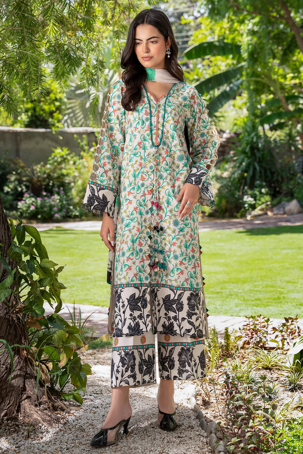 Charizma 3-PCS Unstitched Printed Lawn C-Print Vol 3