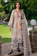 Charizma 3-PCS Unstitched Printed Lawn C-Print Vol 3