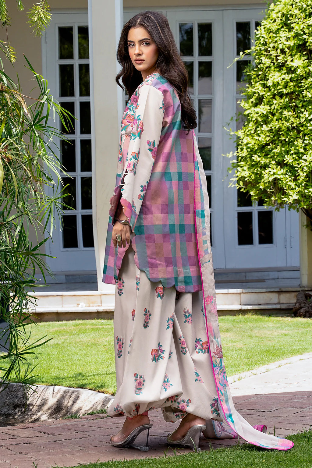 Charizma 3-PCS Unstitched Printed Lawn C-Print Vol 3