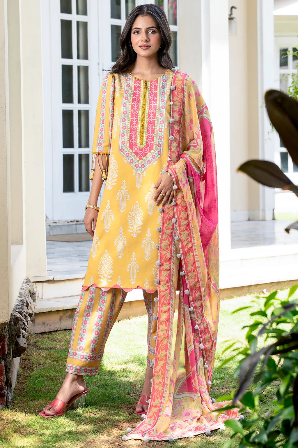 Charizma 3-PCS Unstitched Printed Lawn C-Print Vol 3