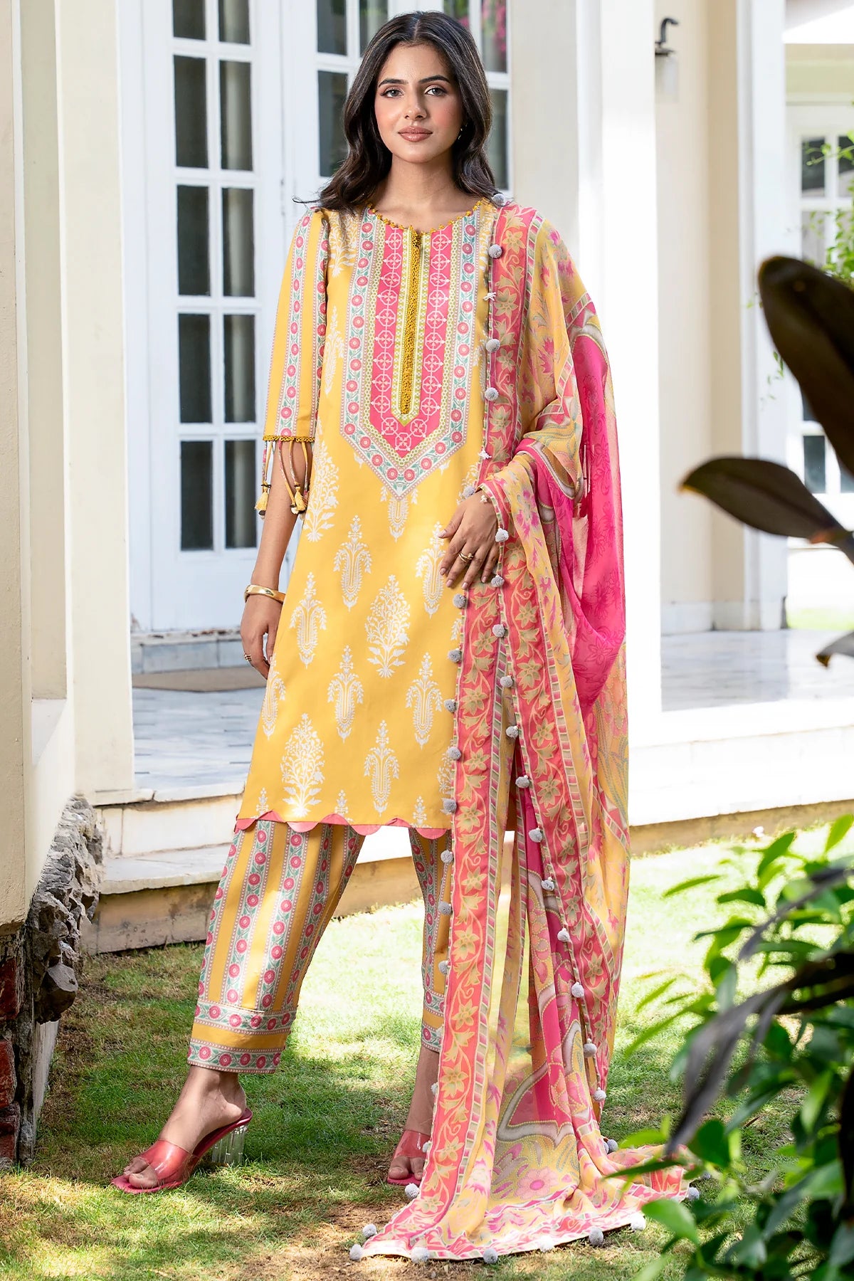 Charizma 3-PCS Unstitched Printed Lawn C-Print Vol 3