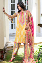 Charizma 3-PCS Unstitched Printed Lawn C-Print Vol 3