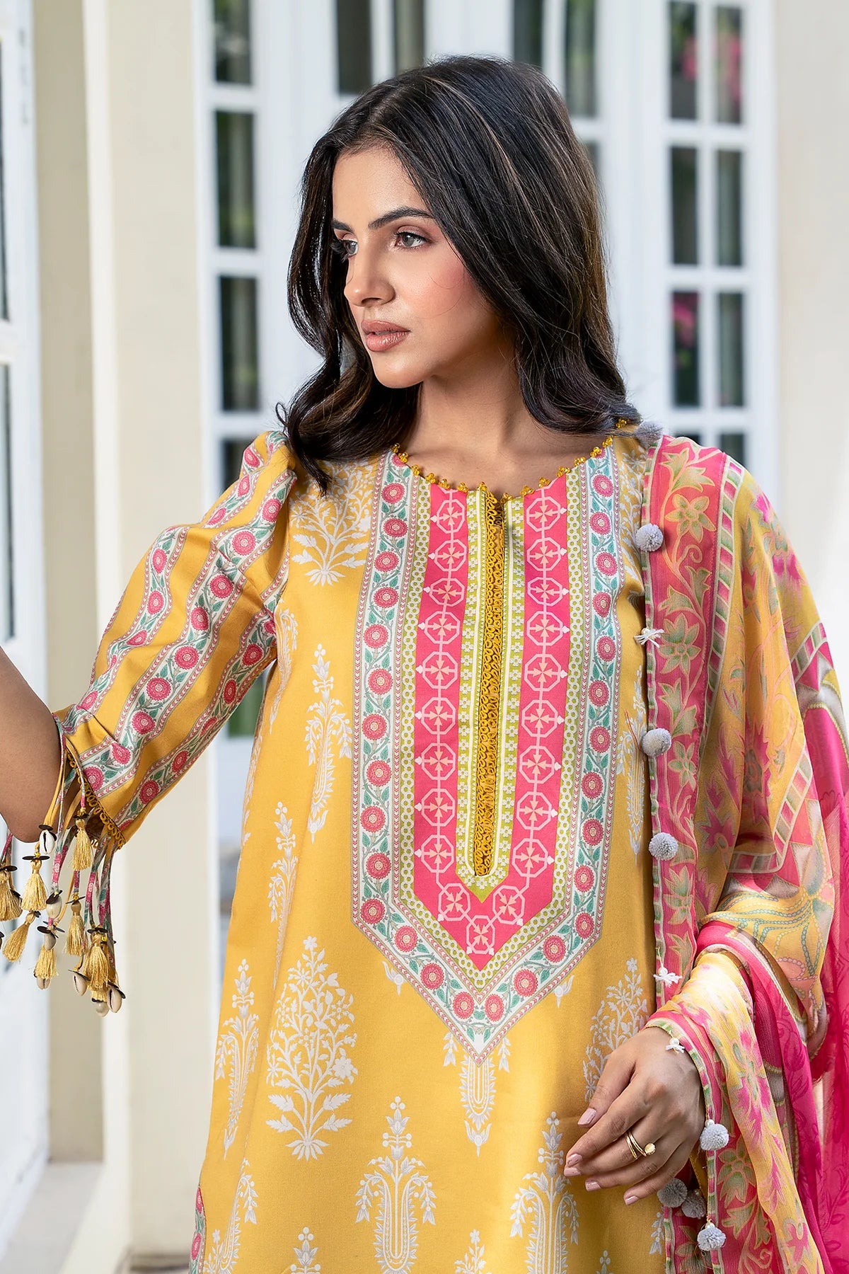 Charizma 3-PCS Unstitched Printed Lawn C-Print Vol 3