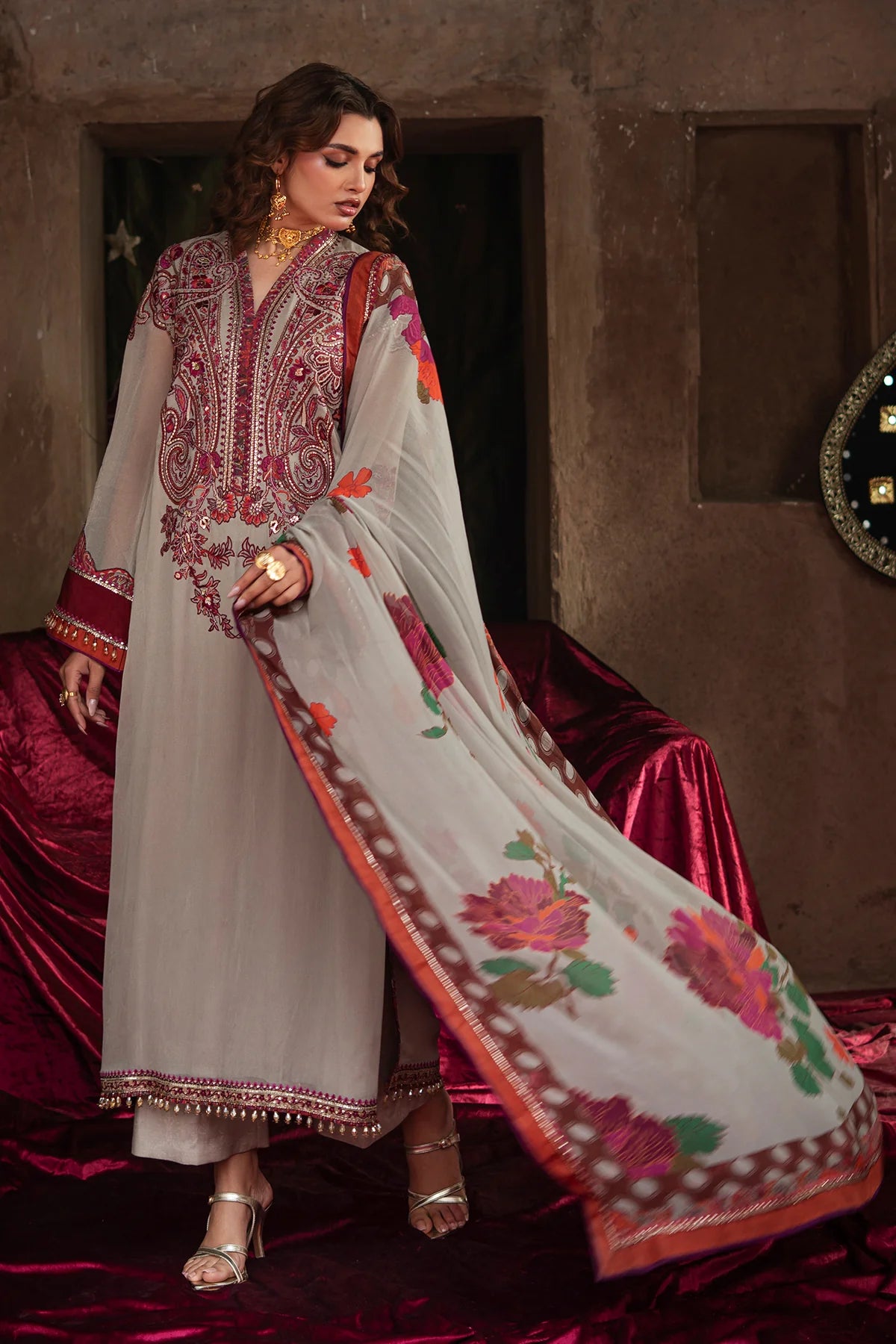 Vasal By Charizma Embroidered Printed Chiffon Collection VSL6-01