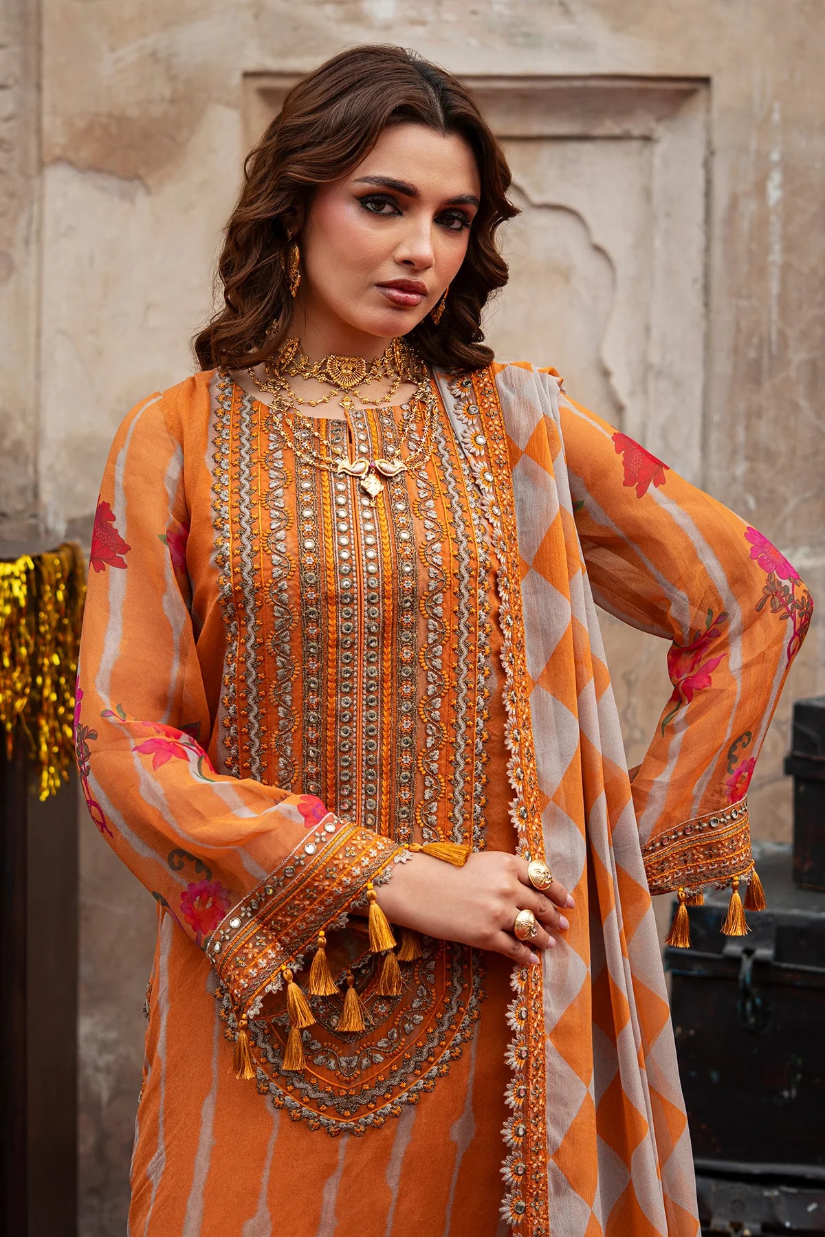 Vasal By Charizma Embroidered Printed Chiffon Collection VSL6-08