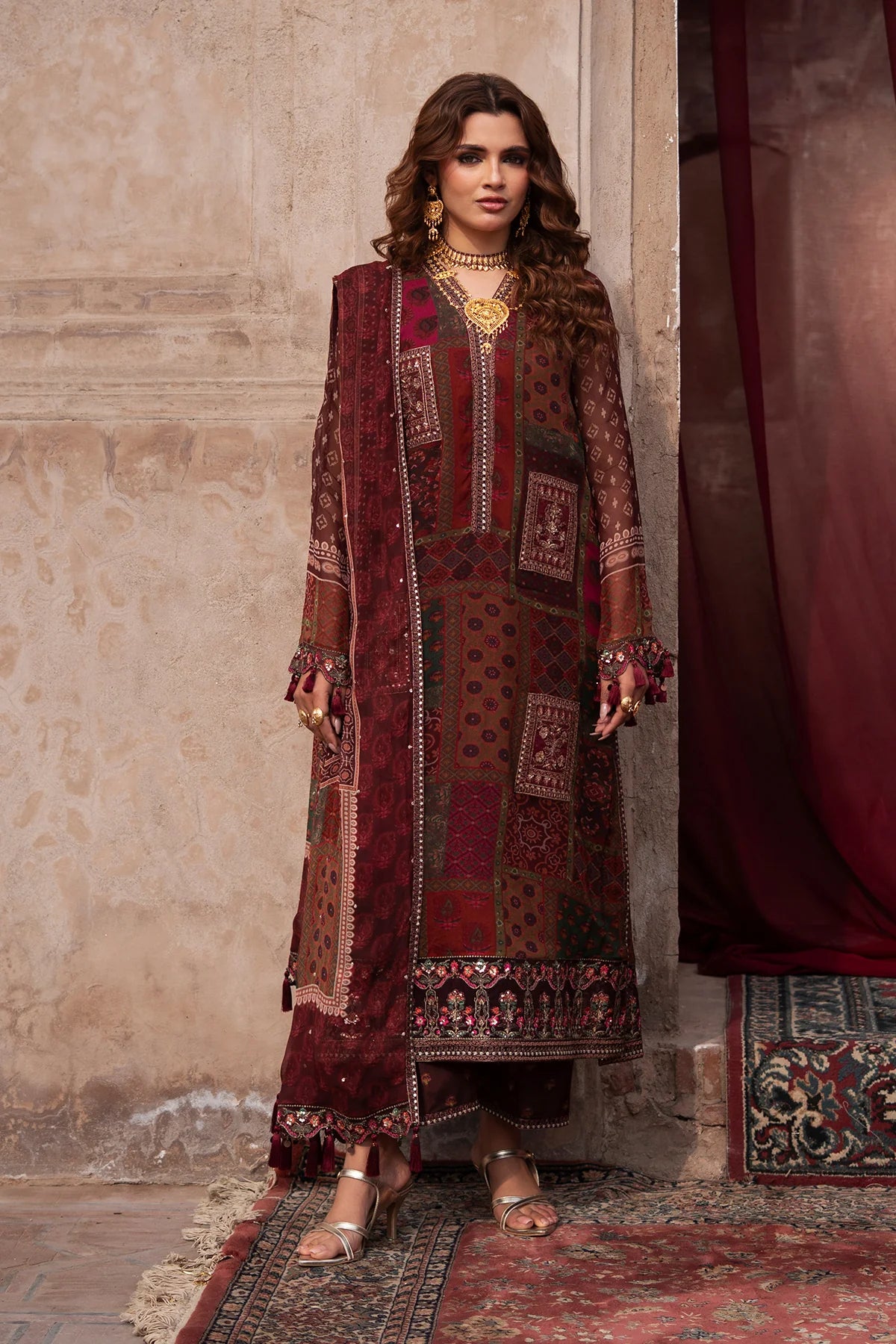 Vasal By Charizma Embroidered Printed Chiffon Collection VSL6-03