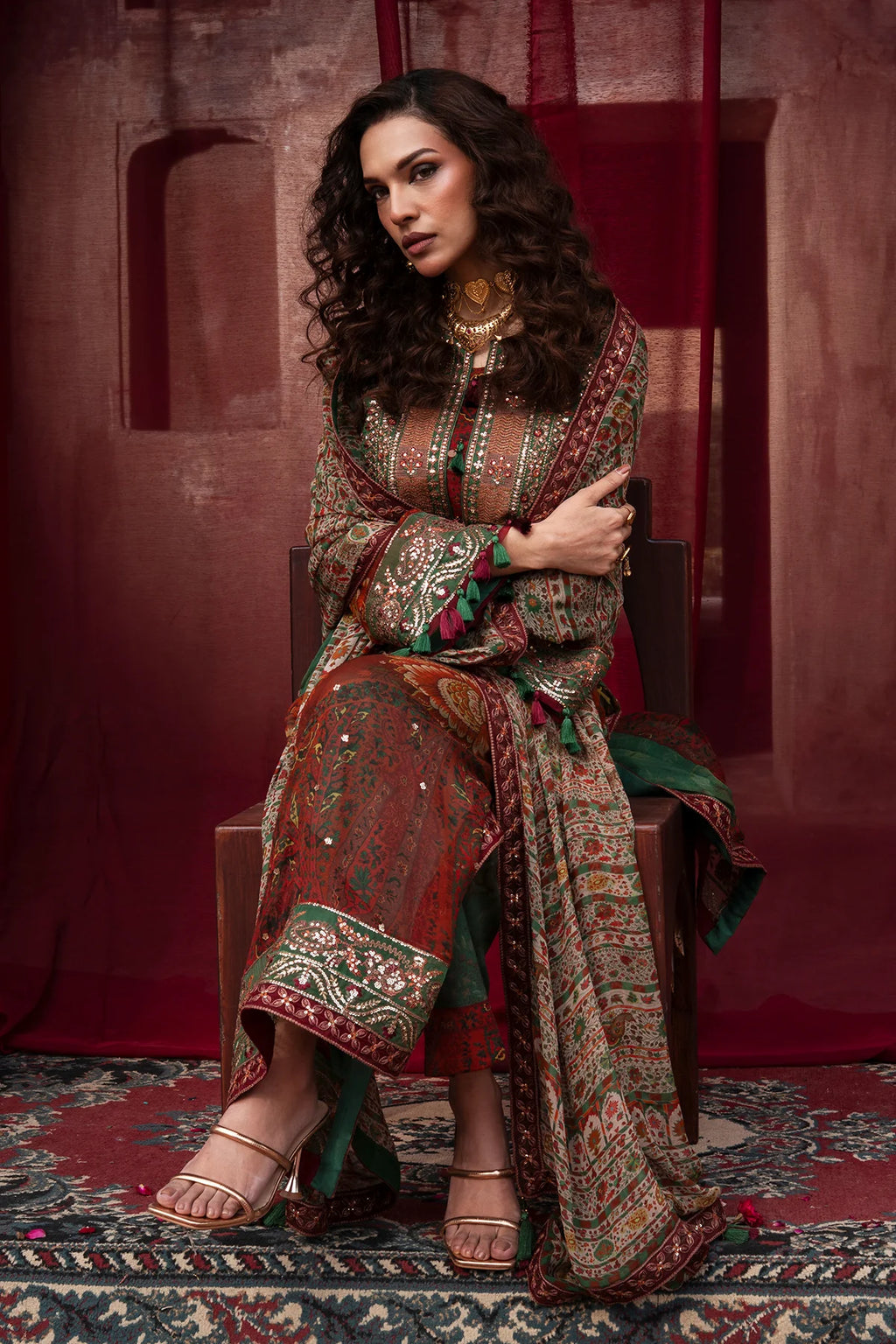 Vasal By Charizma Embroidered Printed Chiffon Collection VSL6-04