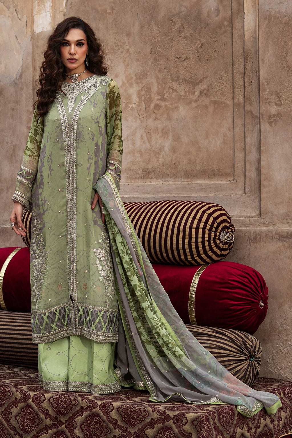 Vasal By Charizma Embroidered Printed Chiffon Collection VSL6-06