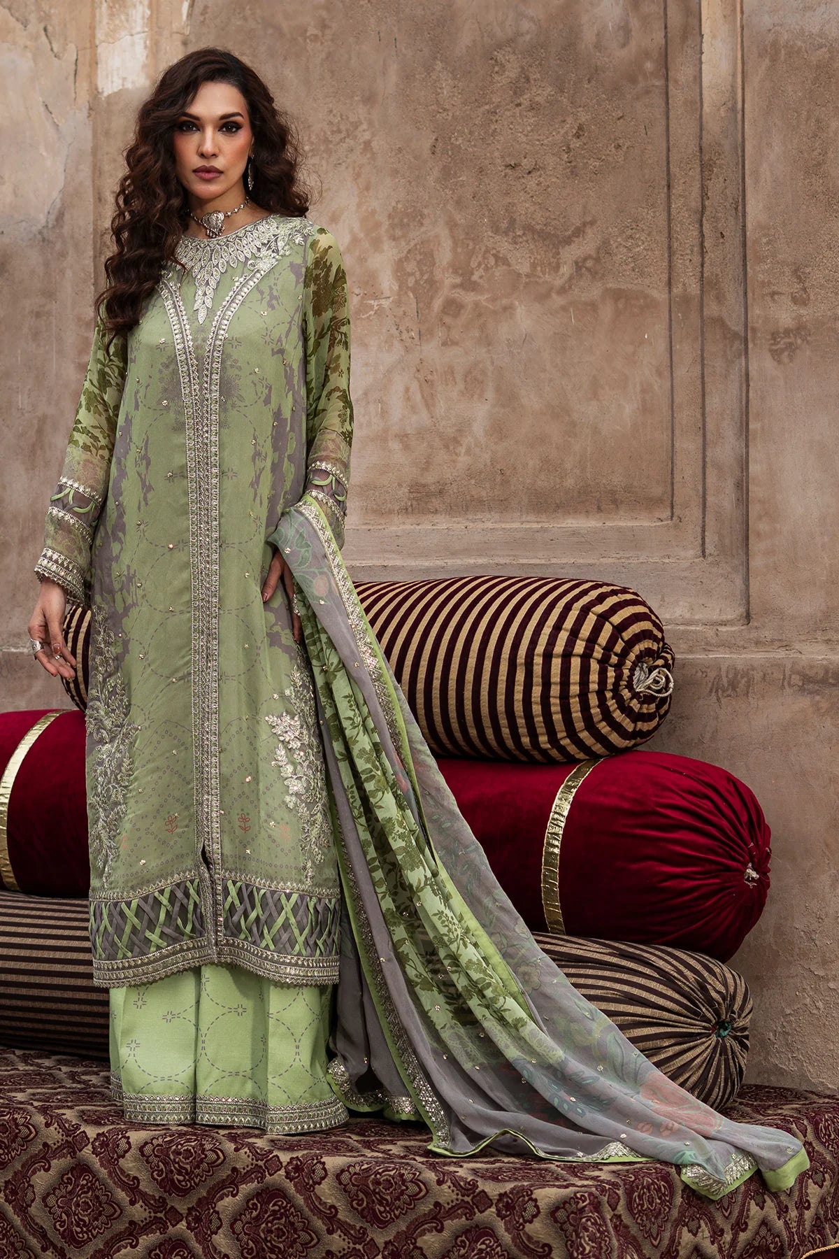 Vasal By Charizma Embroidered Printed Chiffon Collection VSL6-06