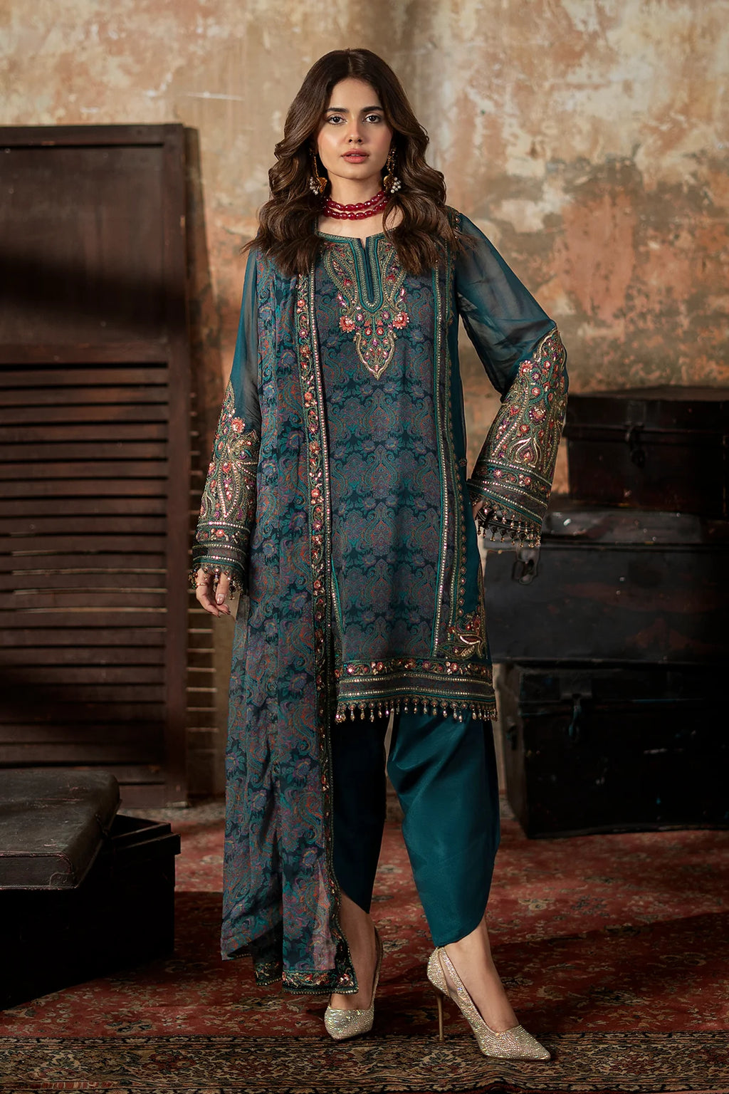 Vasal By Charizma Embroidered Printed Chiffon Collection VSL6-07