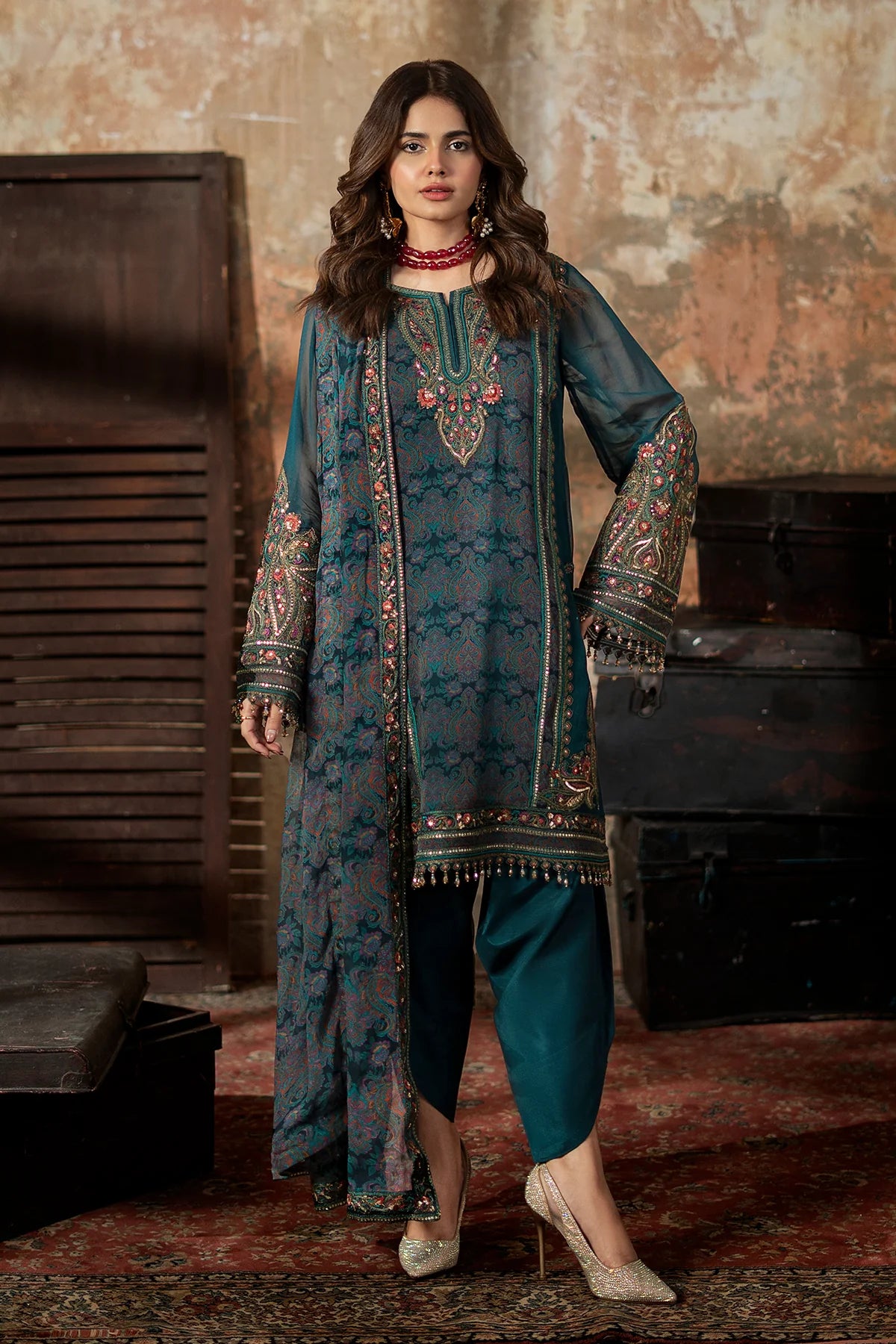 Vasal By Charizma Embroidered Printed Chiffon Collection VSL6-07