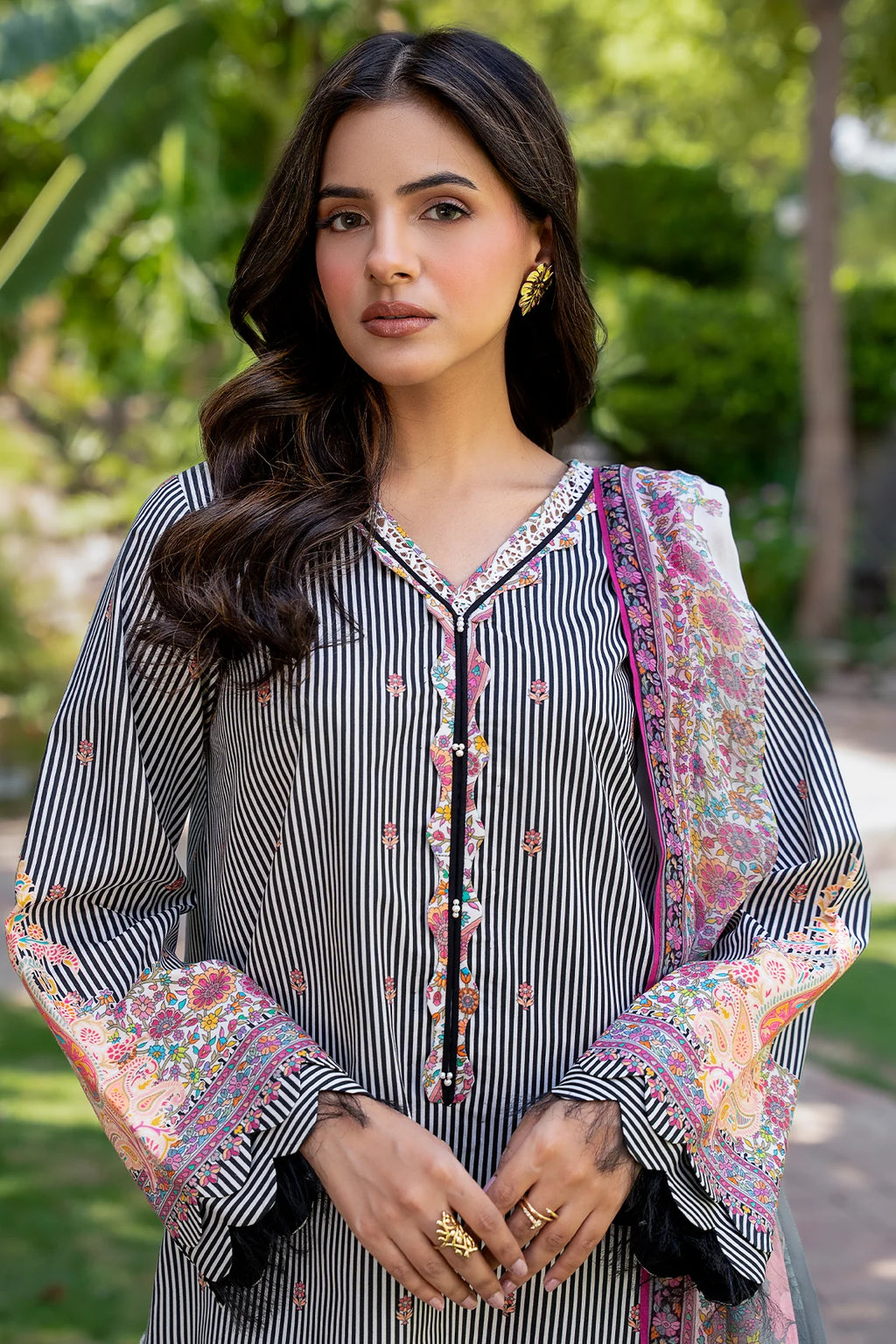 Charizma 3-PCS Unstitched Printed Lawn C-Print Vol 3
