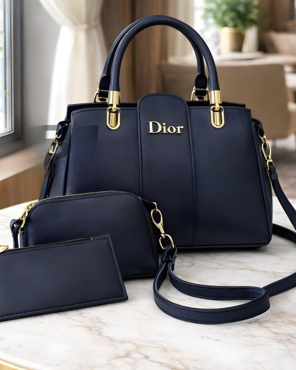 🎀  Christian Dior High Quality 3 Pcs Shoulder Bag 🎀