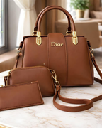 🎀  Christian Dior High Quality 3 Pcs Shoulder Bag 🎀