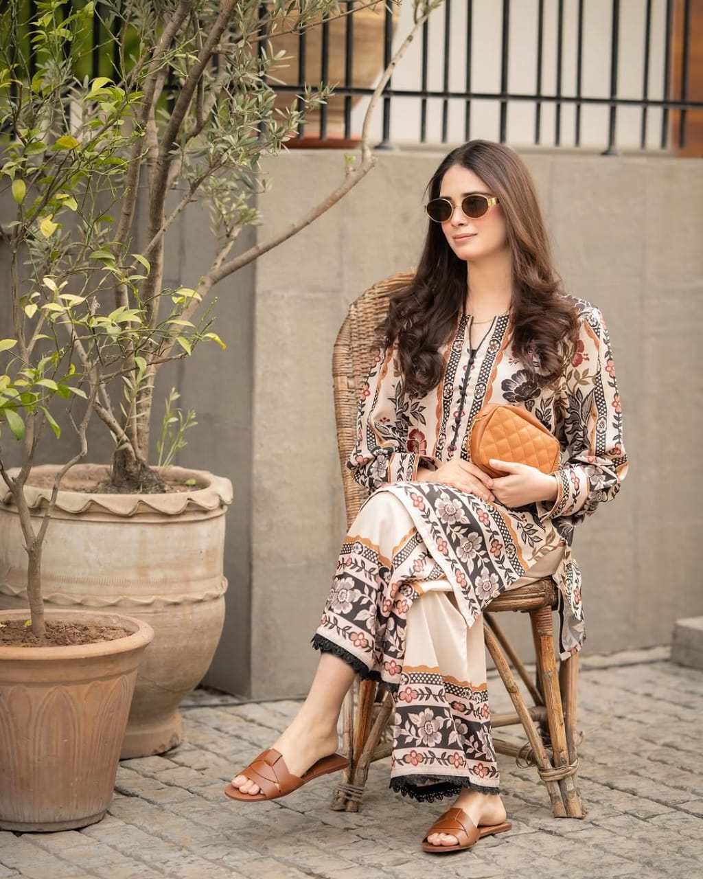 Plazo digital printed 2pc