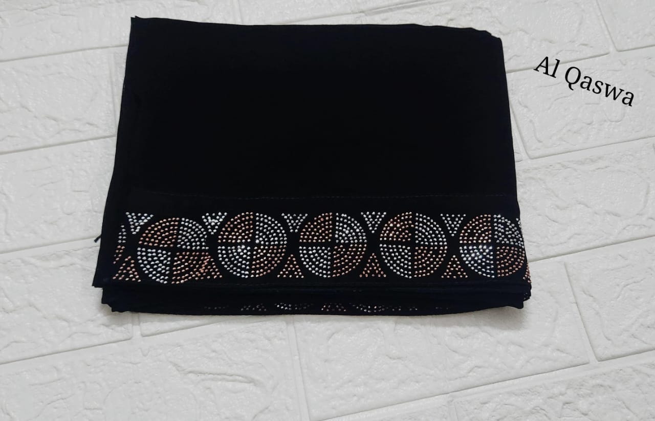 Irani big size border stone chadar