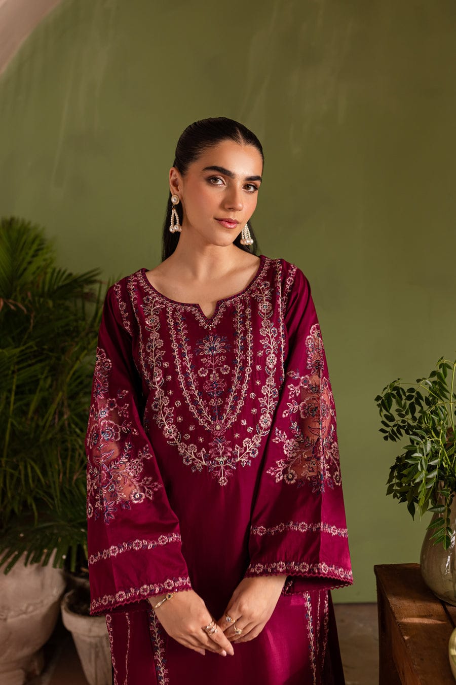 Zeenat embroidery 2pc (heavy embroidery)