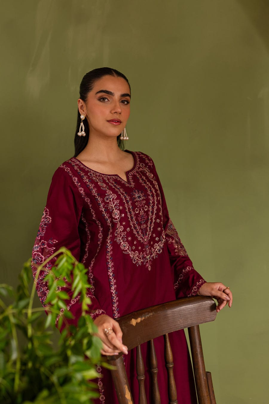 Zeenat embroidery 2pc (heavy embroidery)