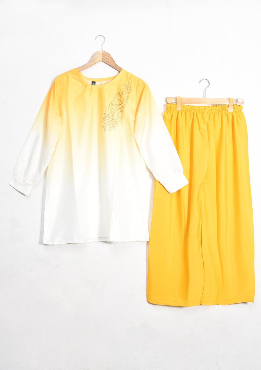 Grip printed 2 piece shirt &amp; trouser with fancy hand made work