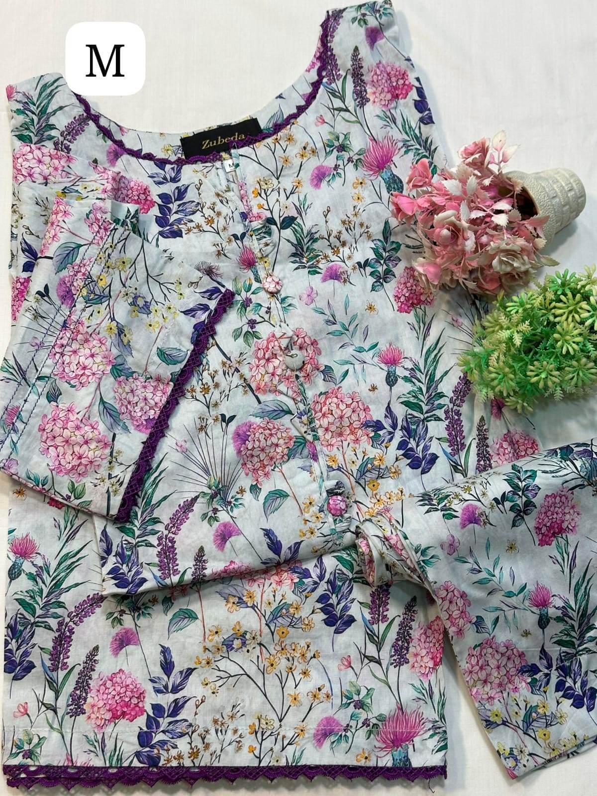 2 piece & premium printed lawn m-prints by zubeda - Andaz By Uneza Fazeel