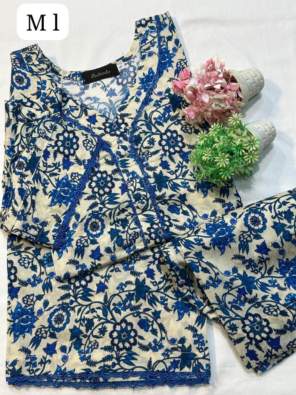 2 piece & premium printed lawn m-prints by zubeda - Andaz By Uneza Fazeel