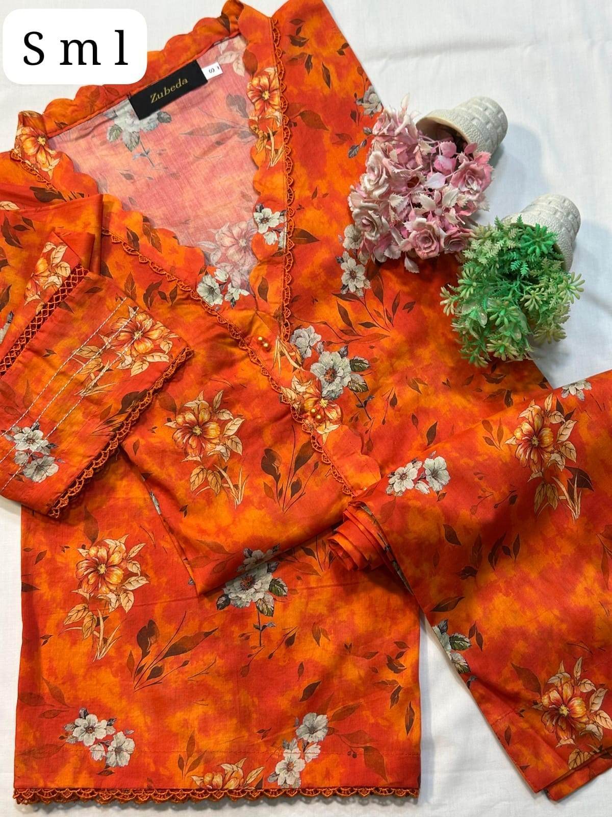 2 piece & premium printed lawn m-prints by zubeda - Andaz By Uneza Fazeel