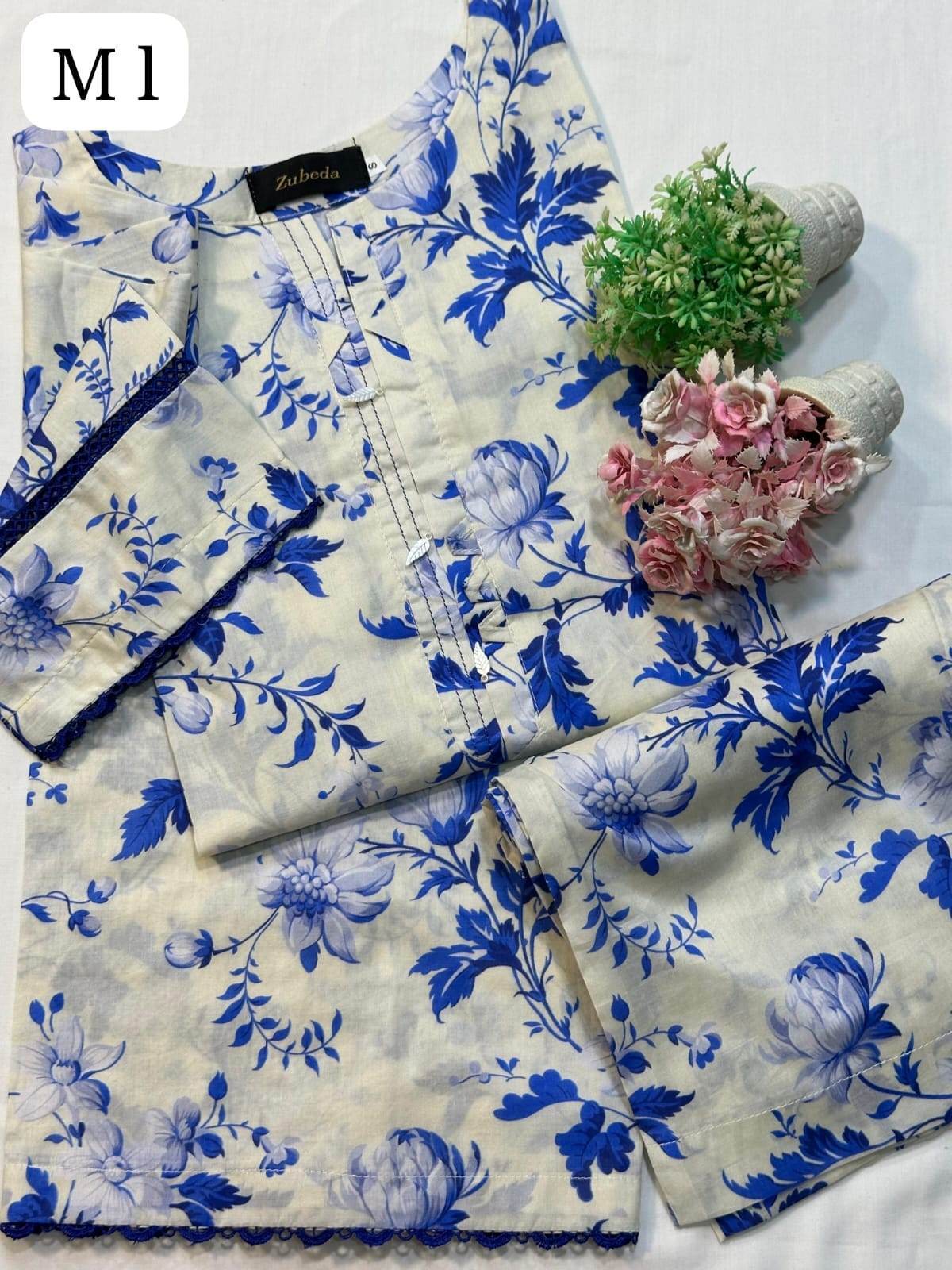 2 piece & premium printed lawn m-prints by zubeda - Andaz By Uneza Fazeel