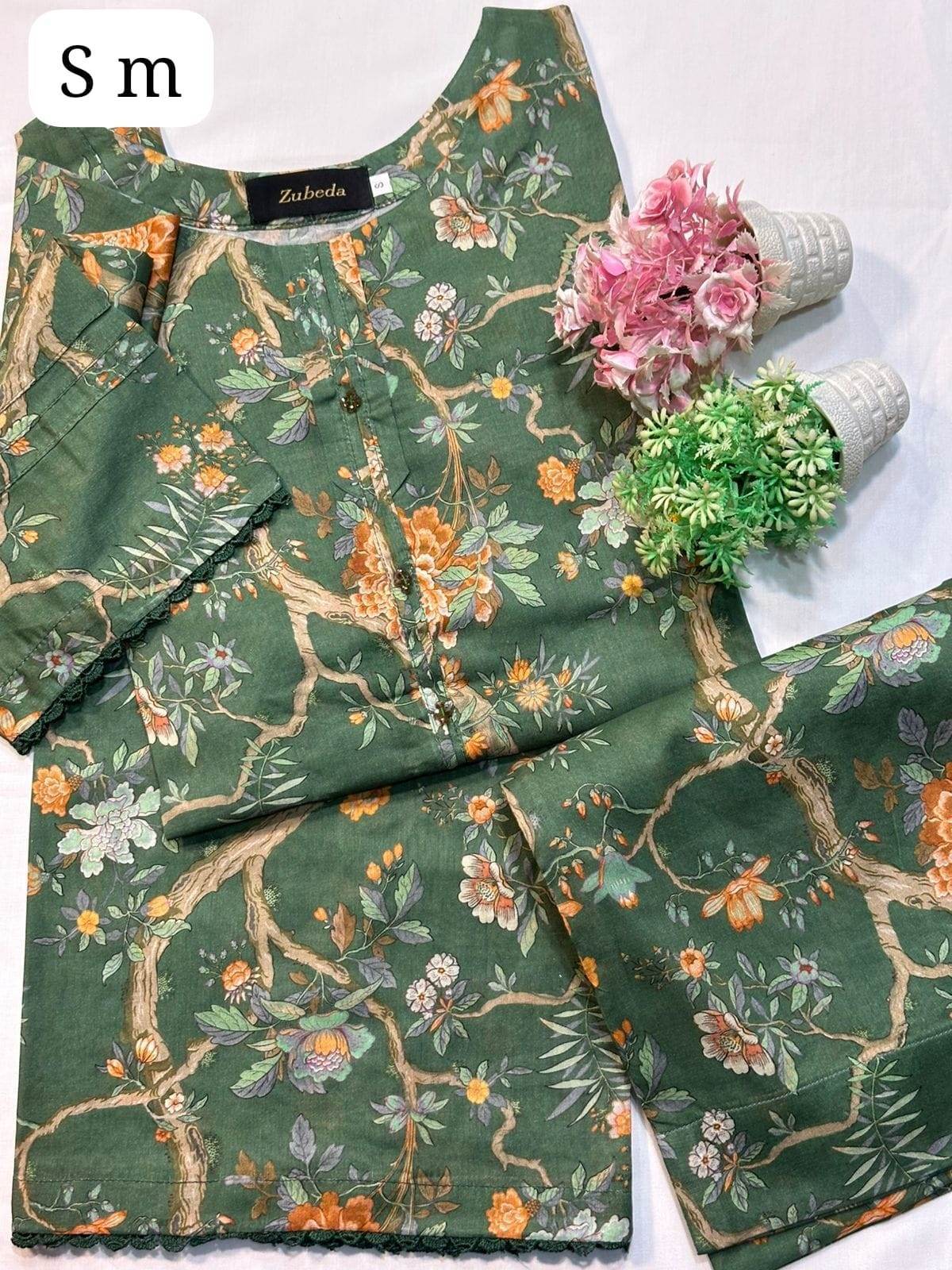 2 piece & premium printed lawn m-prints by zubeda - Andaz By Uneza Fazeel