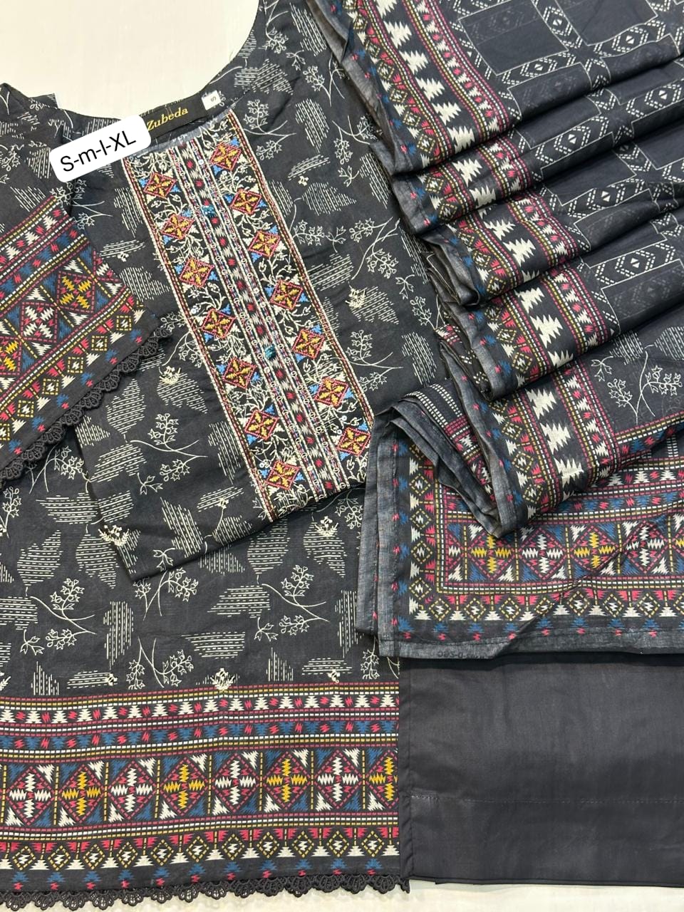 Embroidered collection