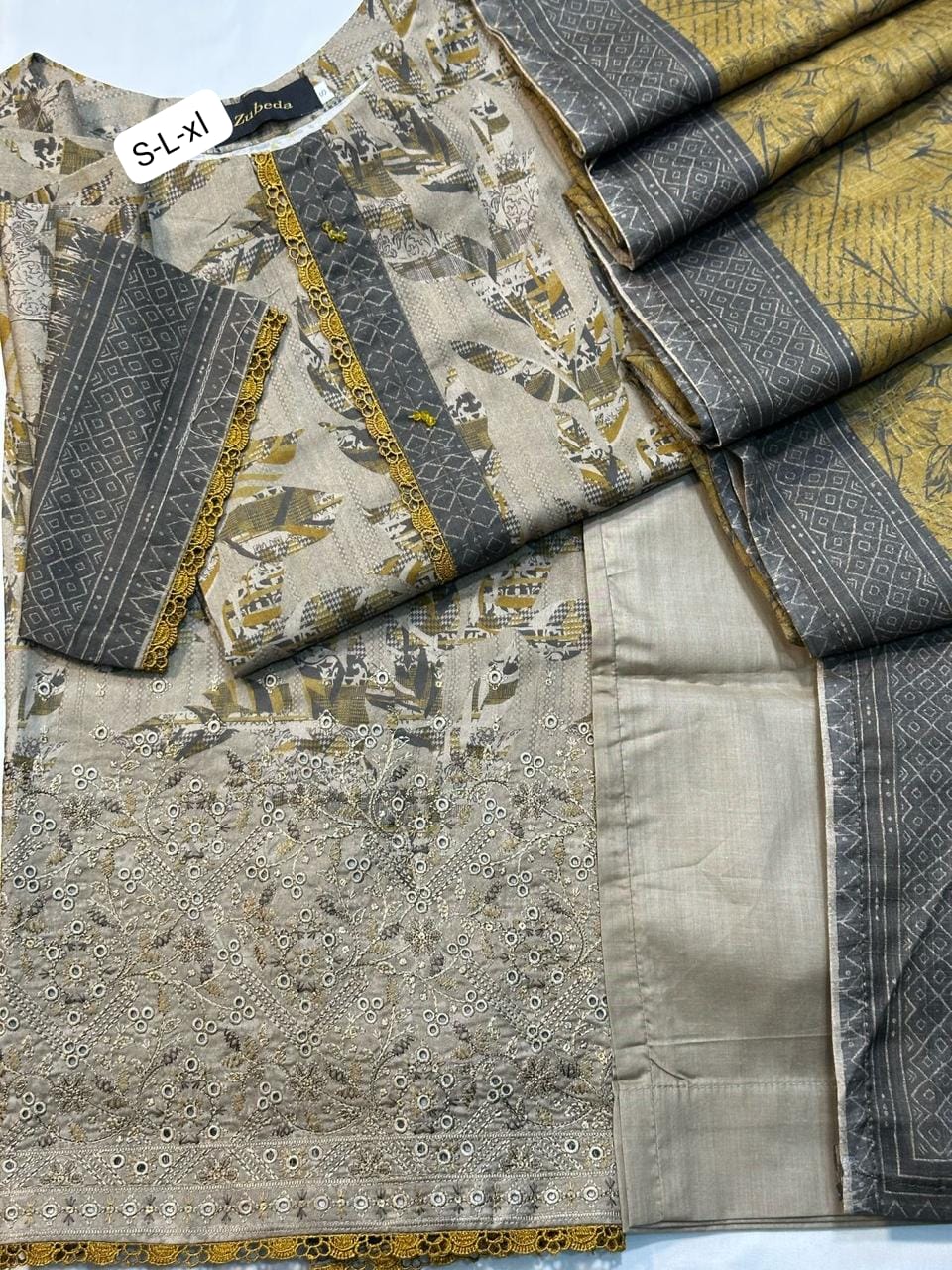 Embroidered collection