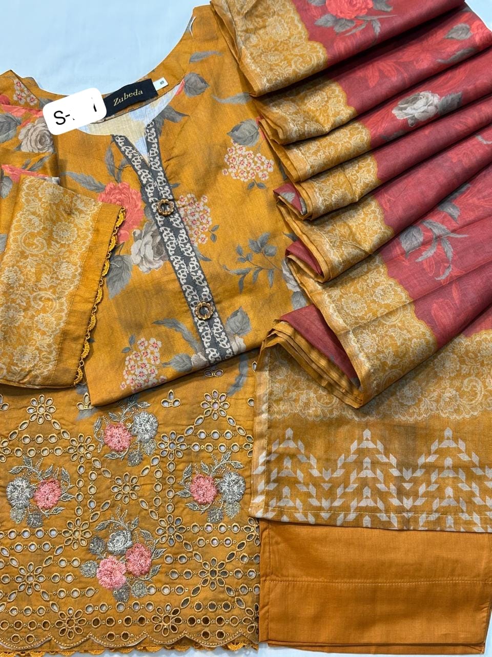 Embroidered collection