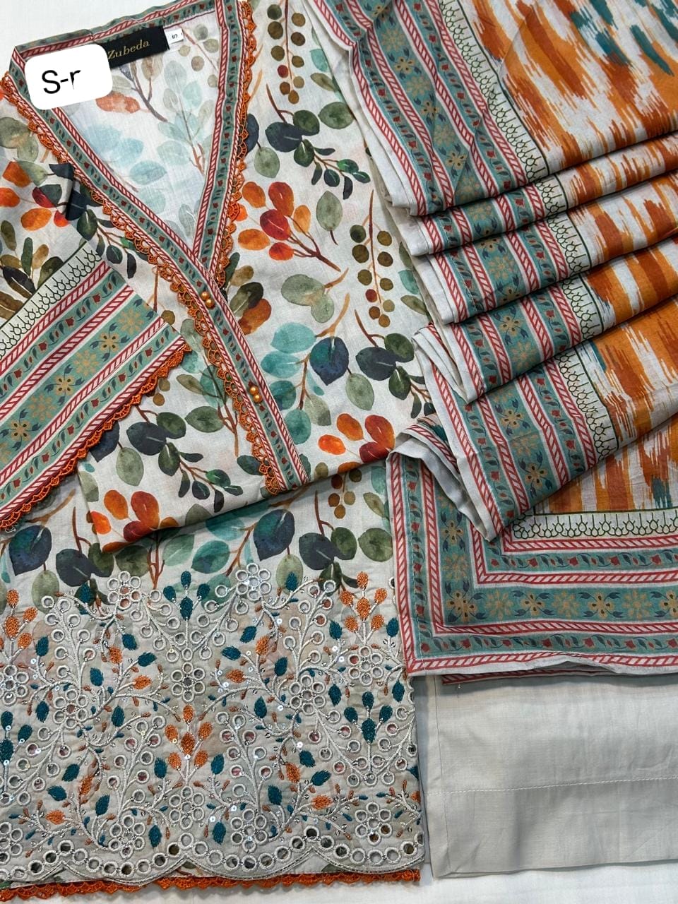 Embroidered collection