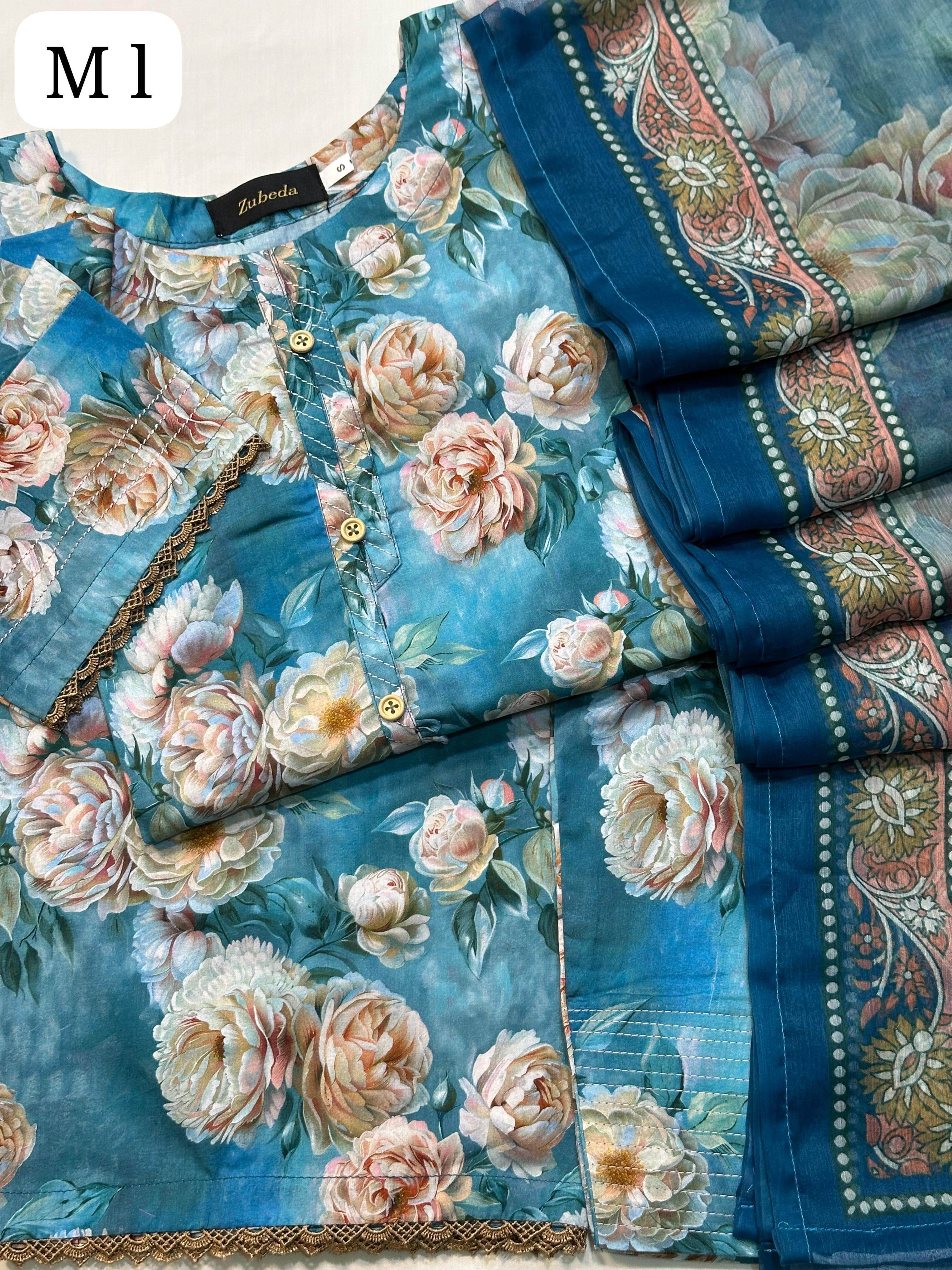 Bamber chiffon dupatta collection - Andaz By Uneza Fazeel