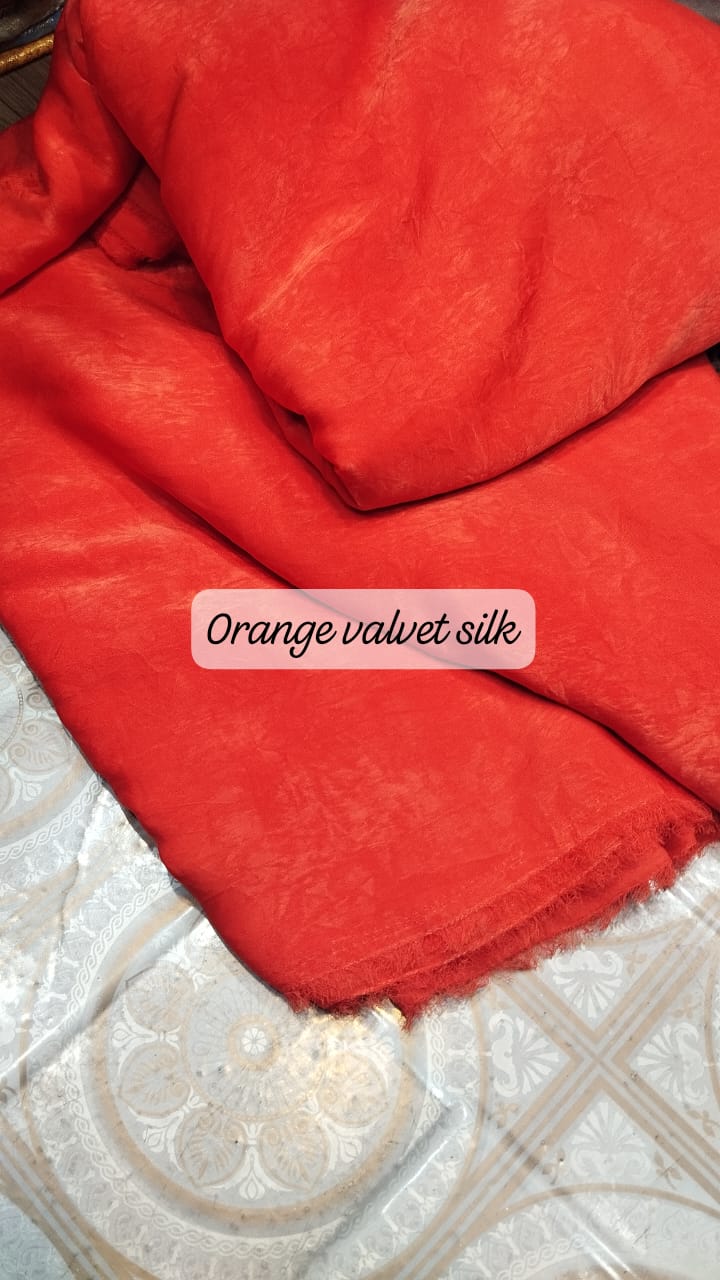 Chromatic colour marble silk (velvet silk)