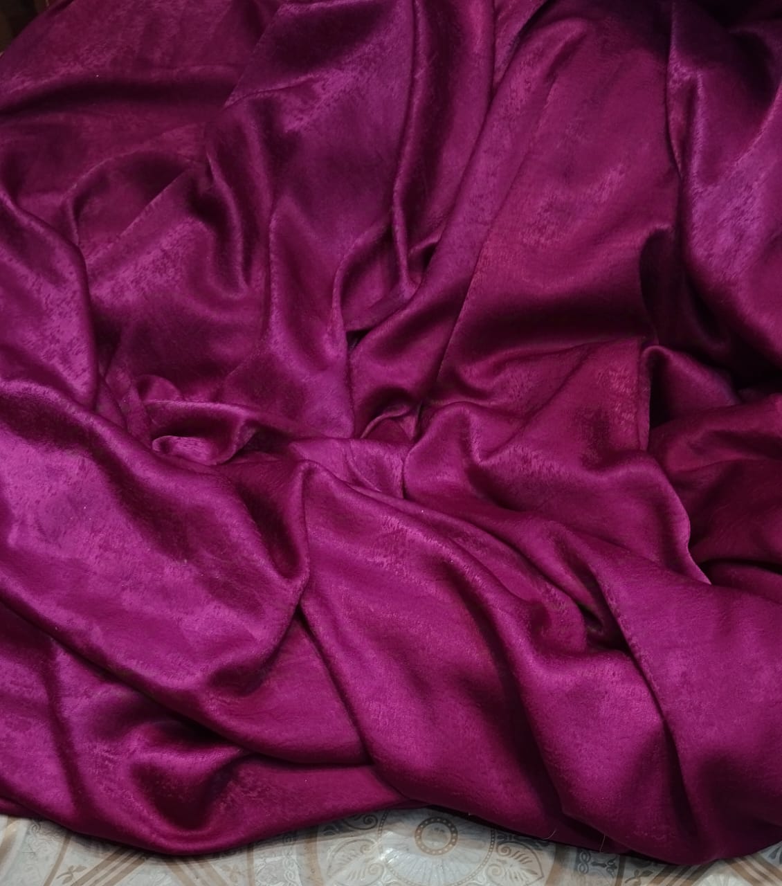 Chromatic colour marble silk (velvet silk)