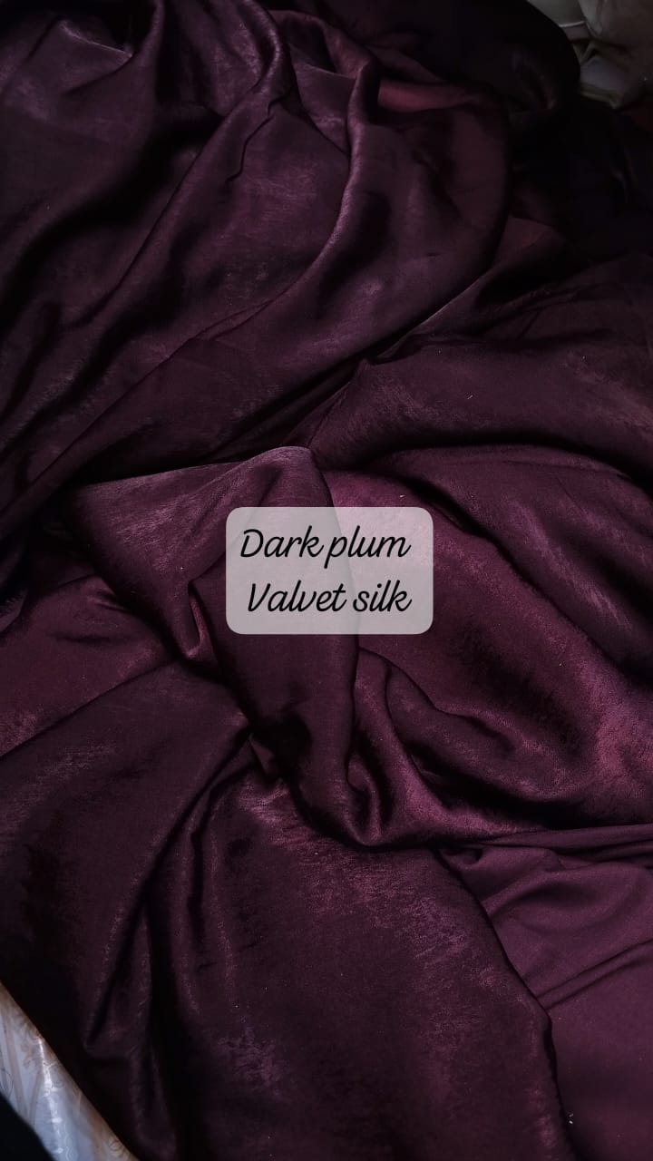 Chromatic colour marble silk (velvet silk)