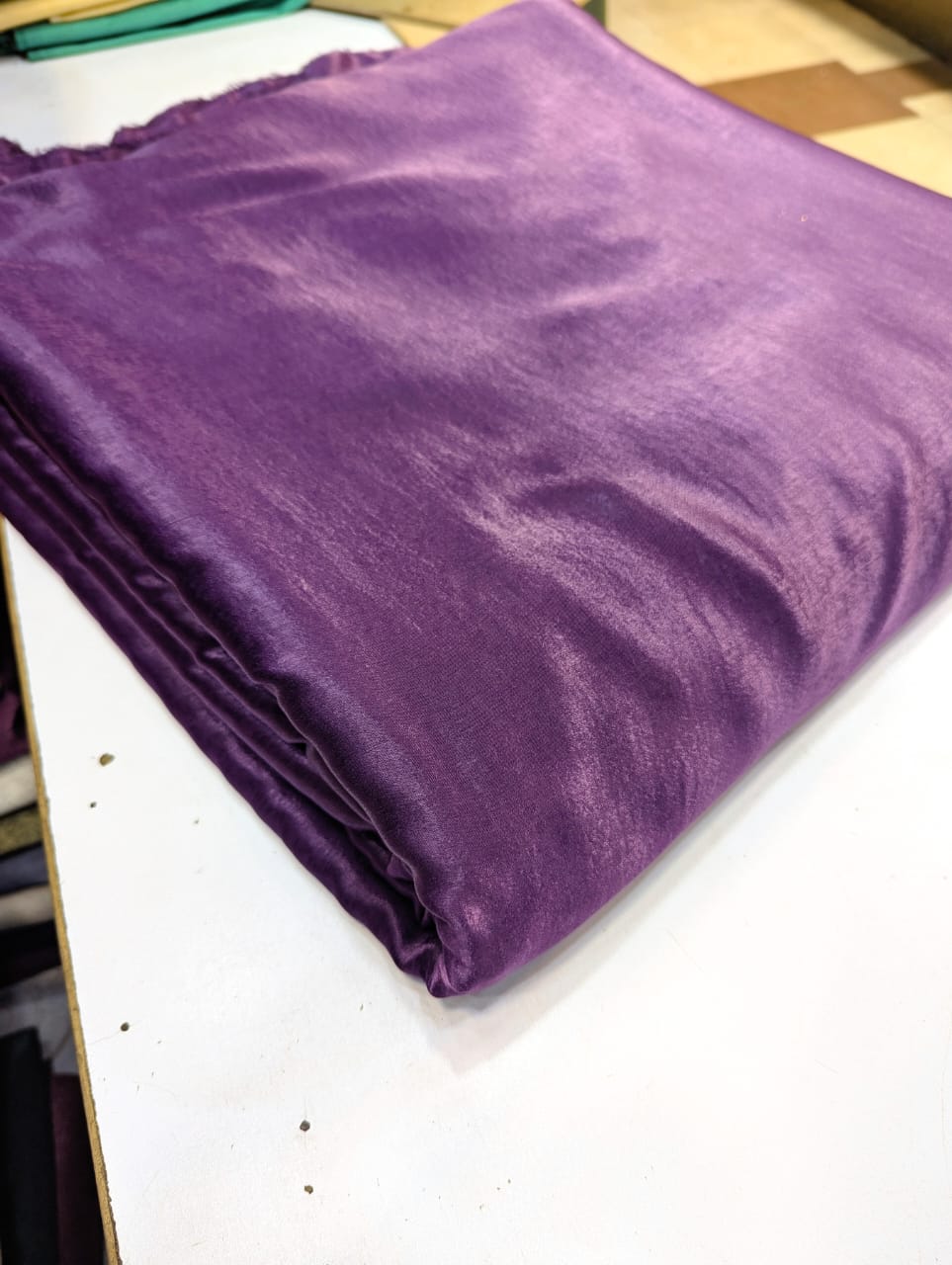 Chromatic colour marble silk (velvet silk)