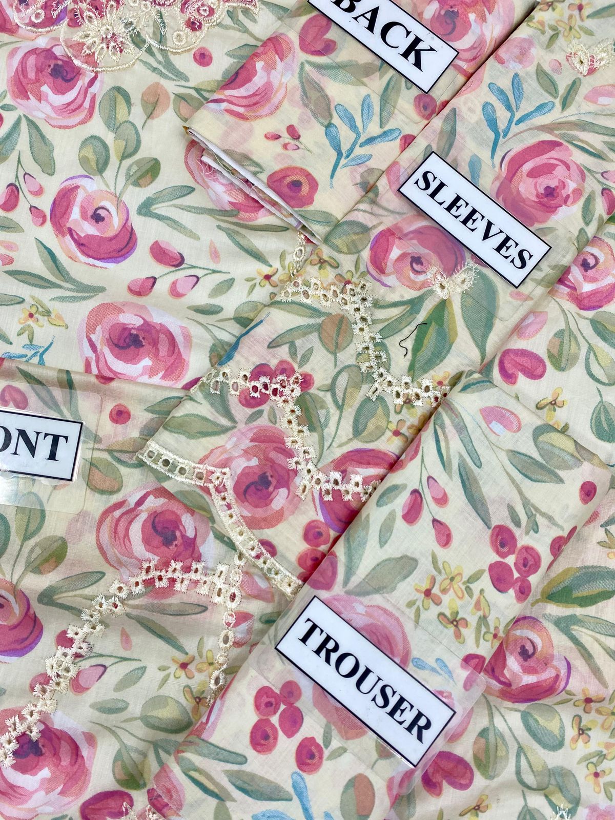 Izel lawn printed lawn shirt printed chiffon dupatta print lawn trouser