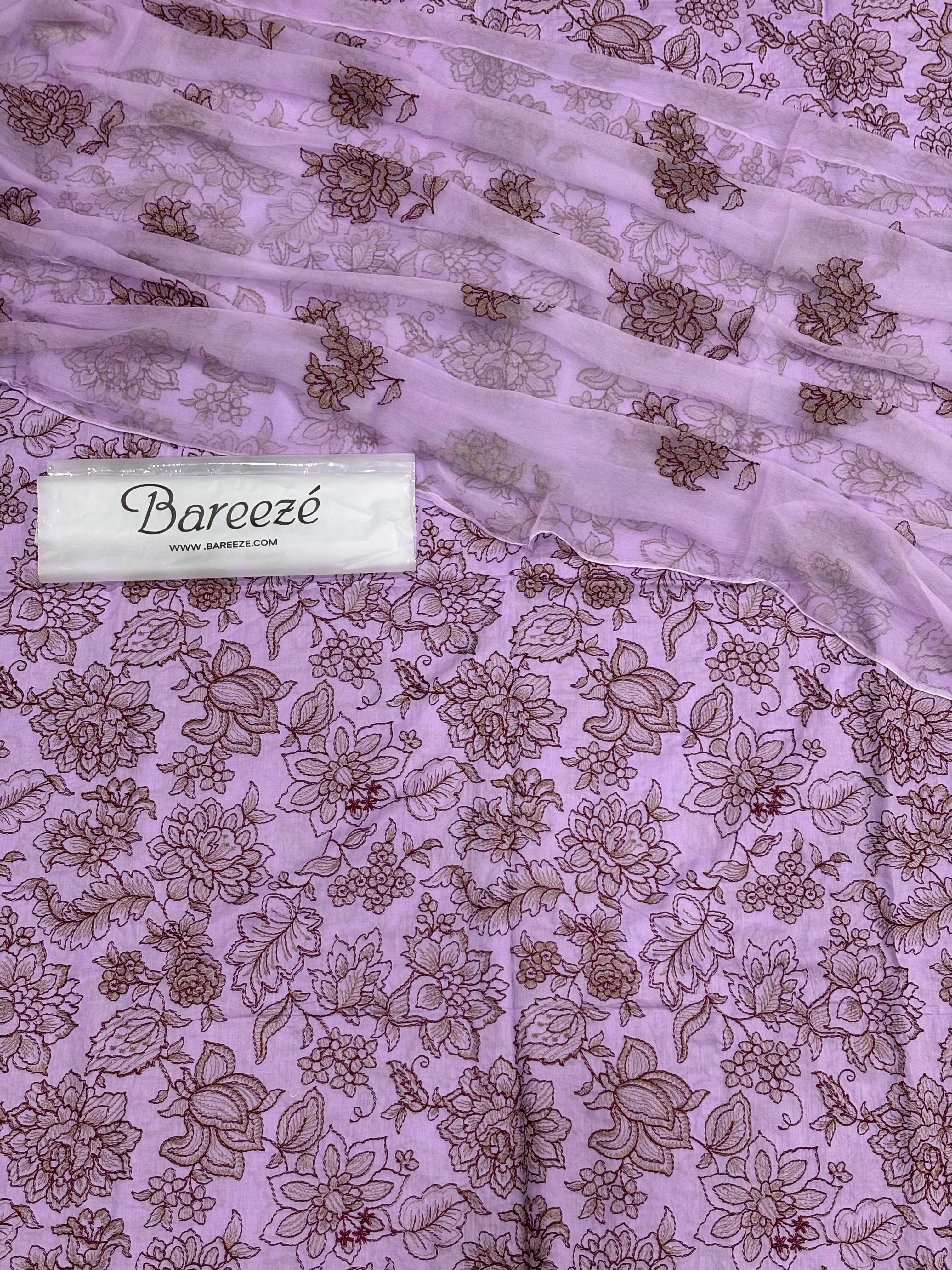 Bareeze lawn 3 pcs - Andaz By Uneza Fazeel