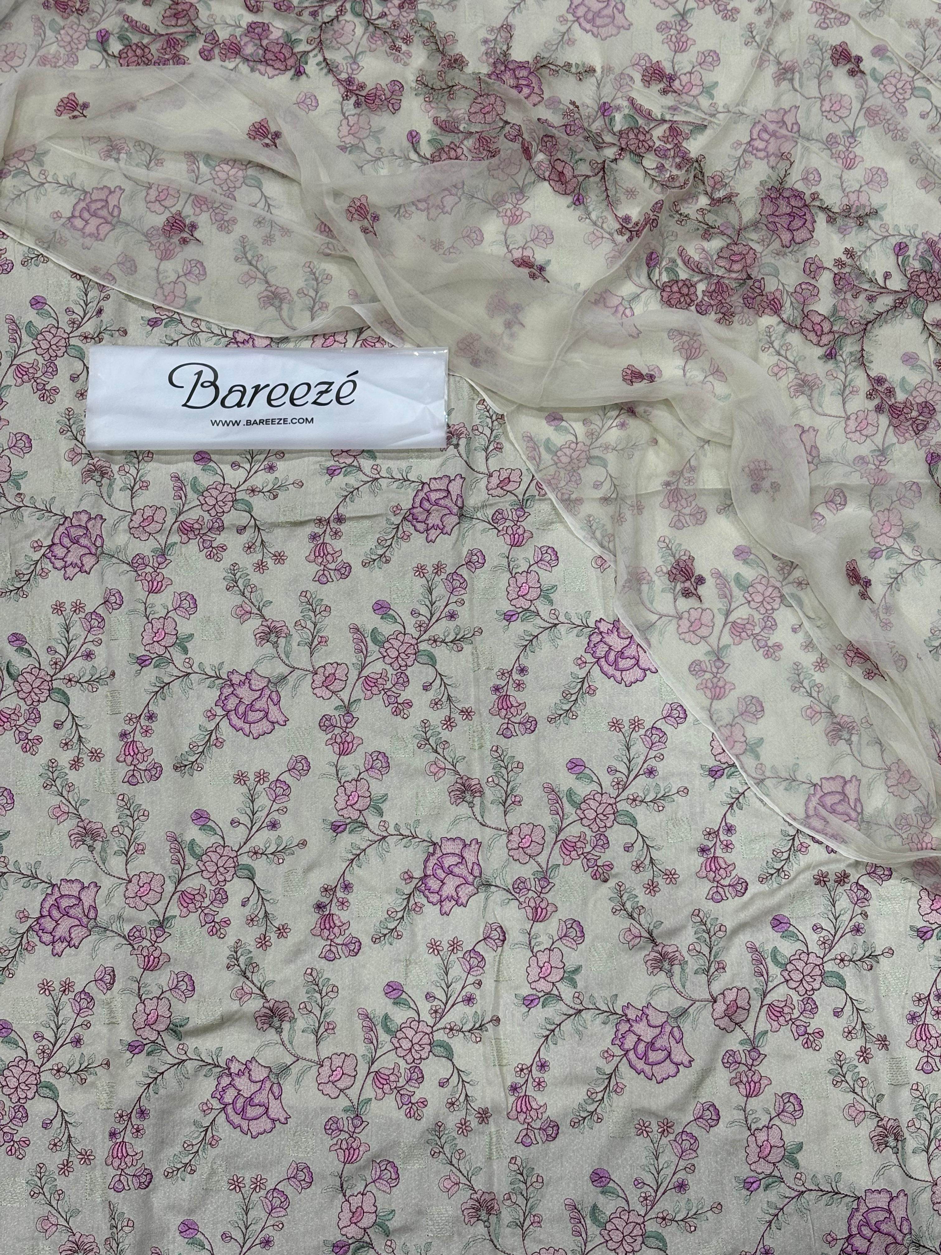 Bareeze karandi 3 pc - Andaz By Uneza Fazeel