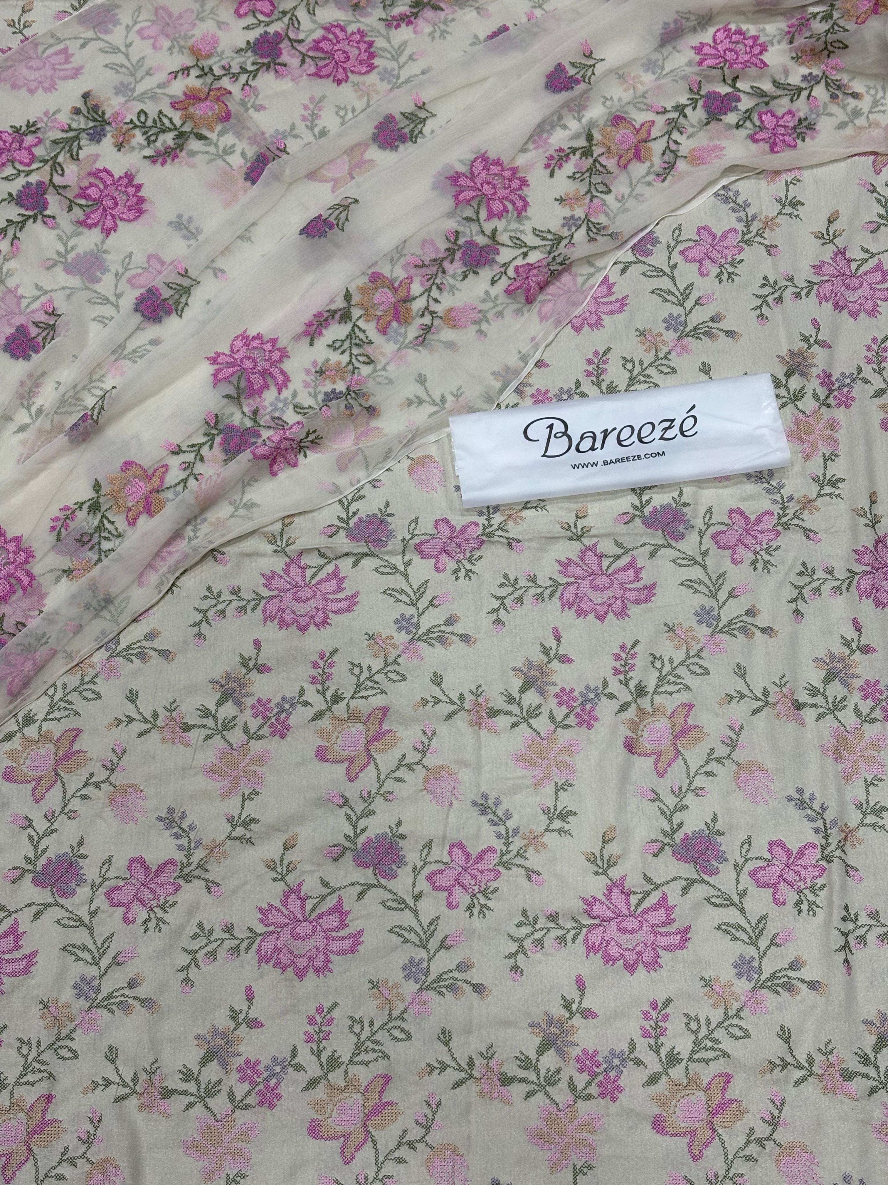 Bareeze karandi 3 pc - Andaz By Uneza Fazeel