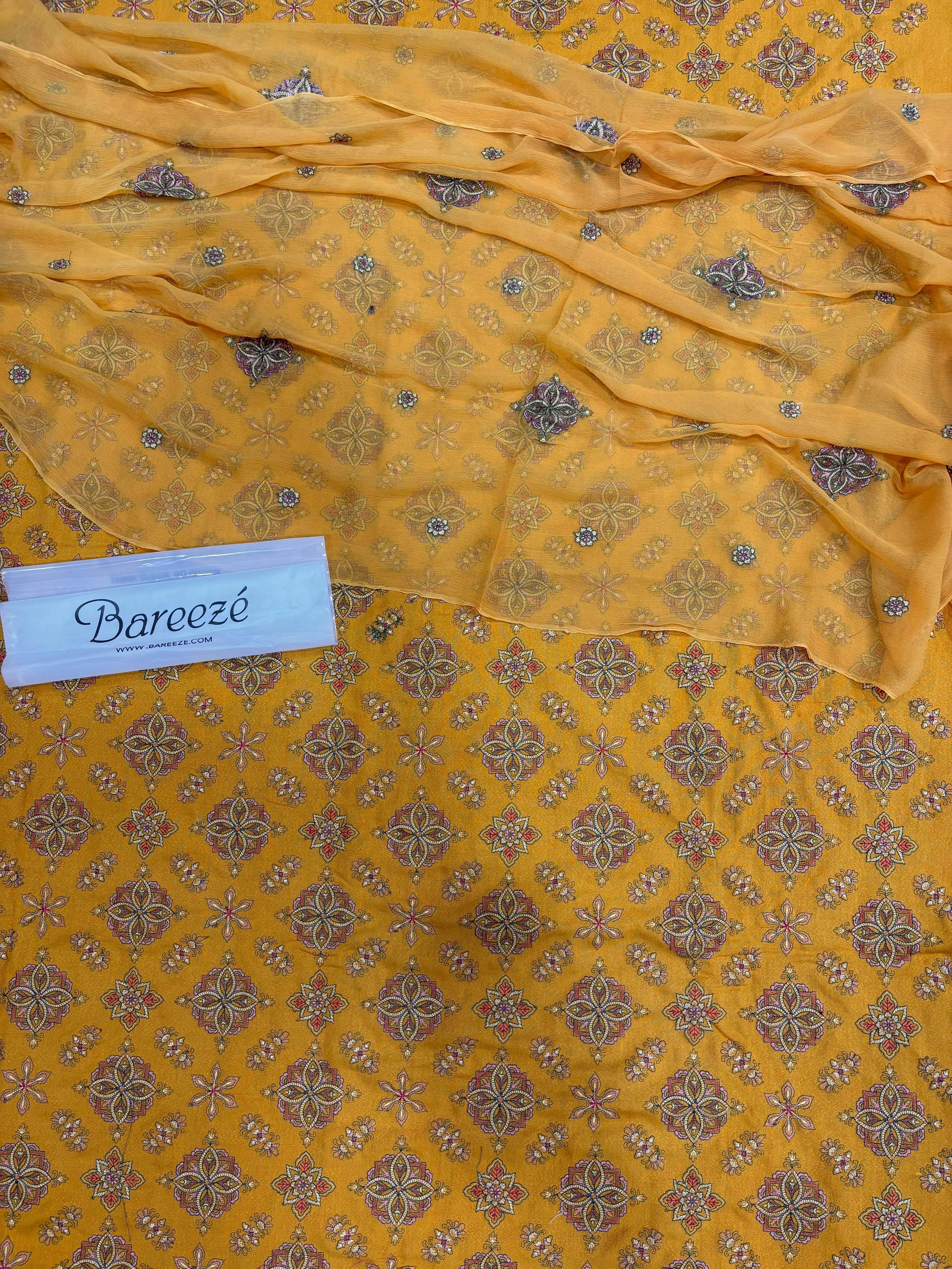 Bareeze karandi 3 pc - Andaz By Uneza Fazeel