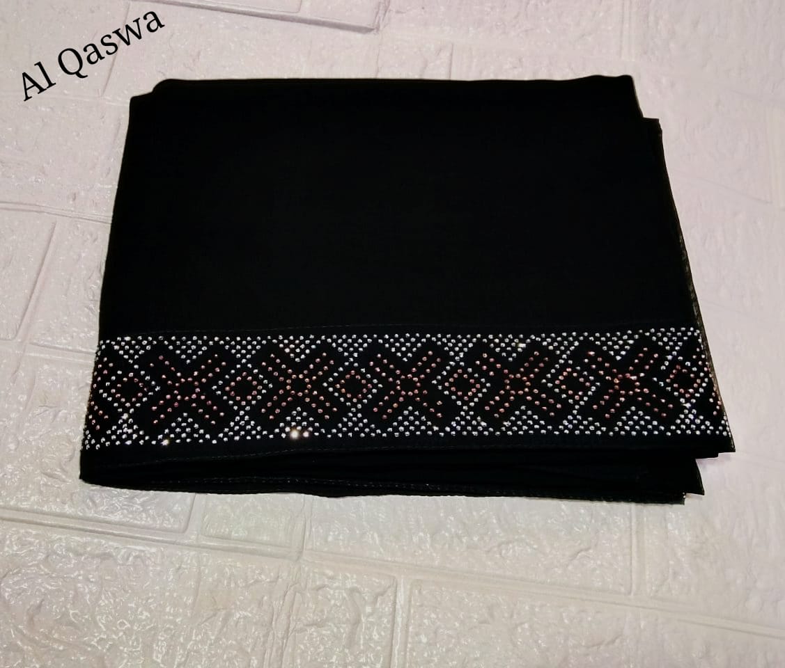 Irani big size border stone chadar