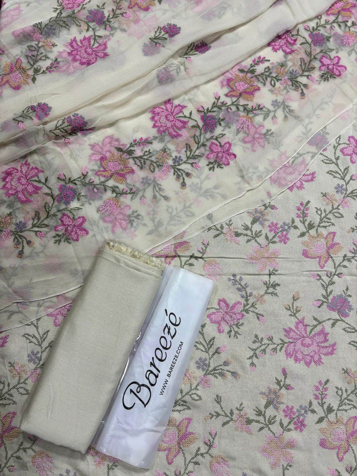 Bareeze karandi 3 piece - Andaz By Uneza Fazeel