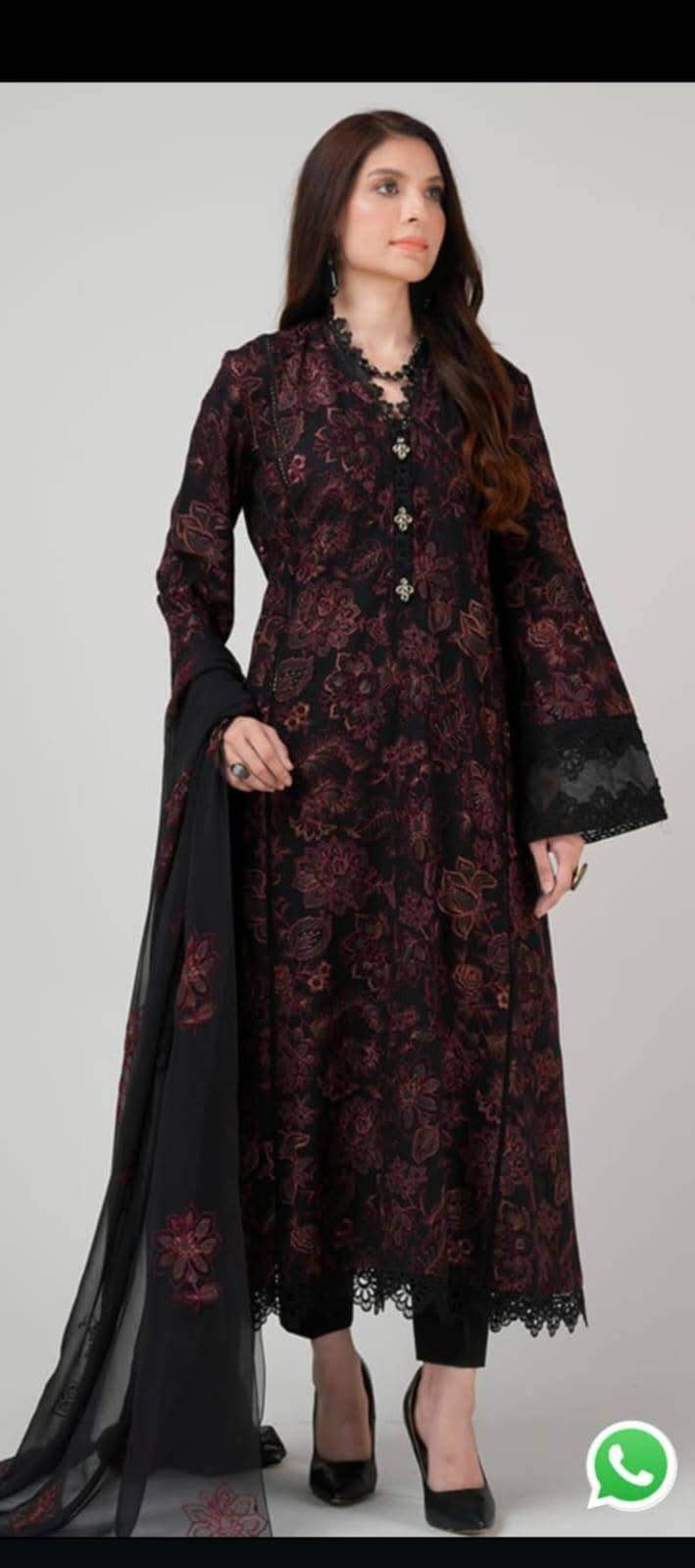 Bareeze karandi 3 piece - Andaz By Uneza Fazeel